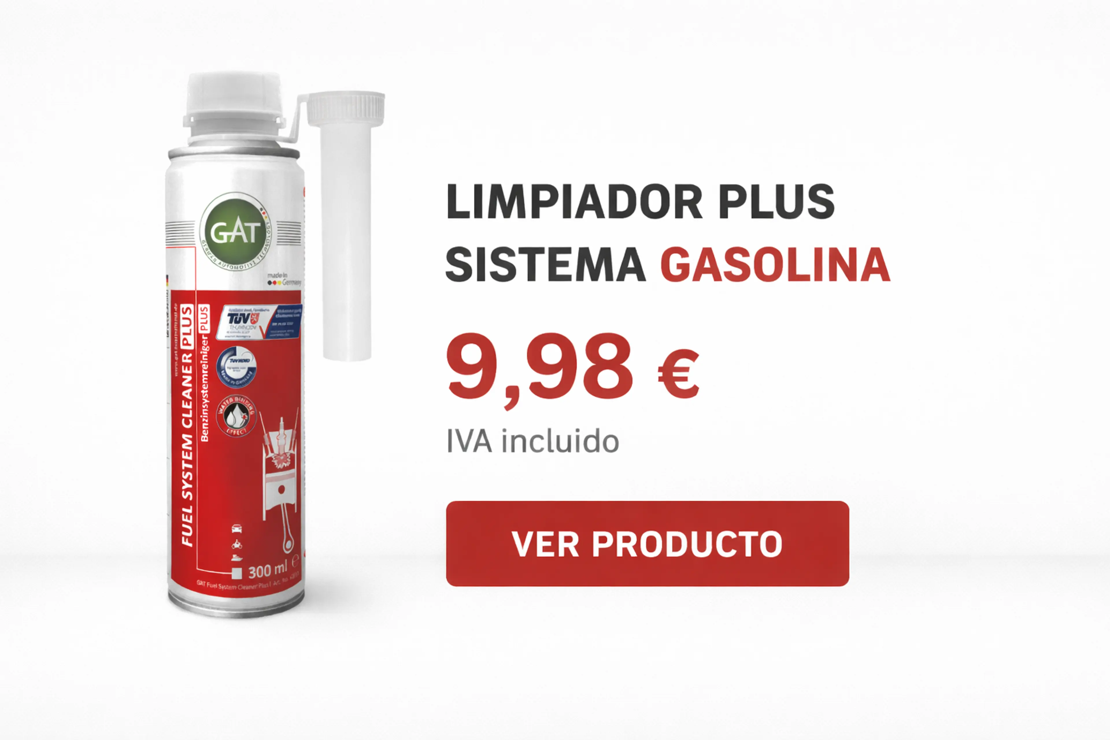 Limpiador PLUS gasolina GAT 62018