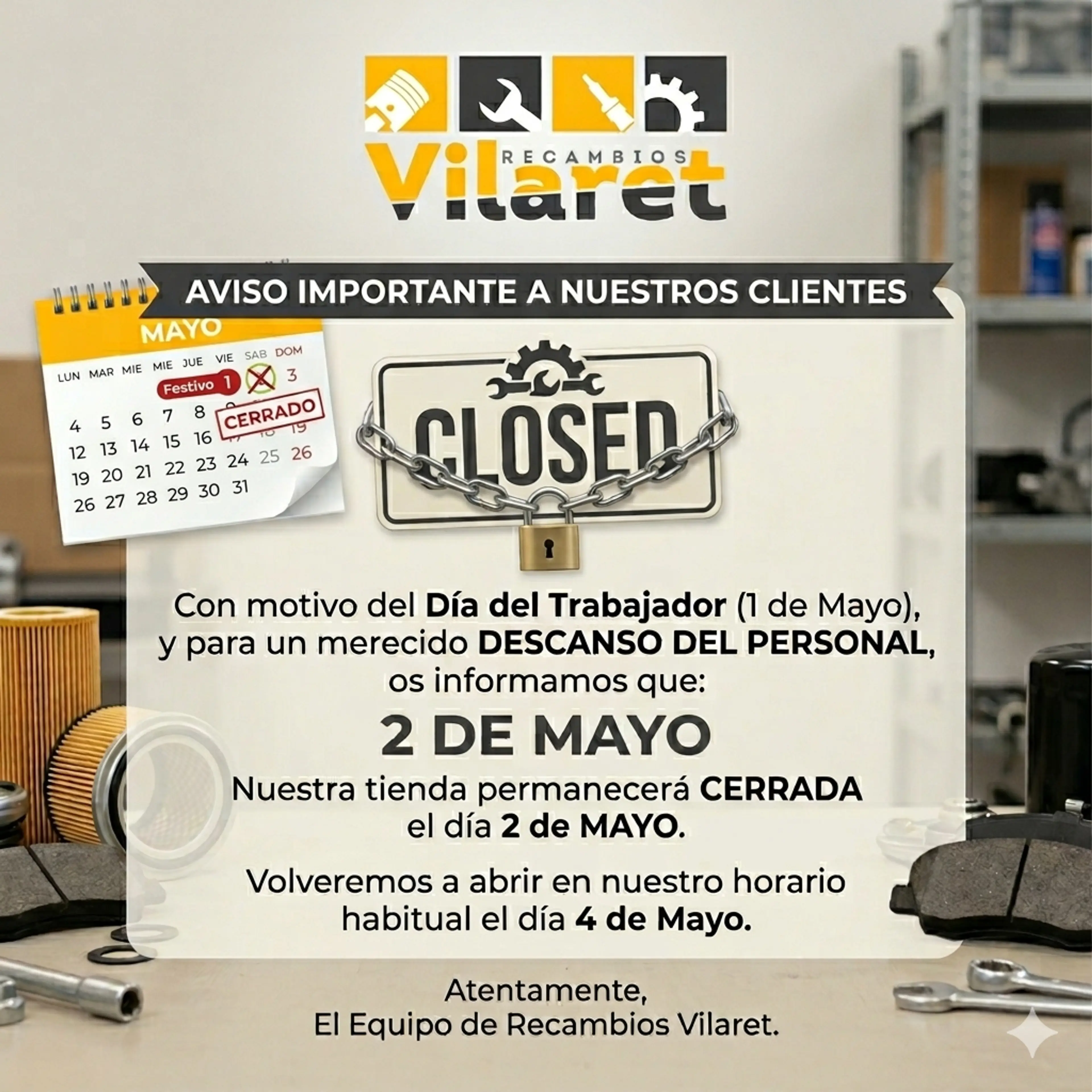 Descanso del personal 