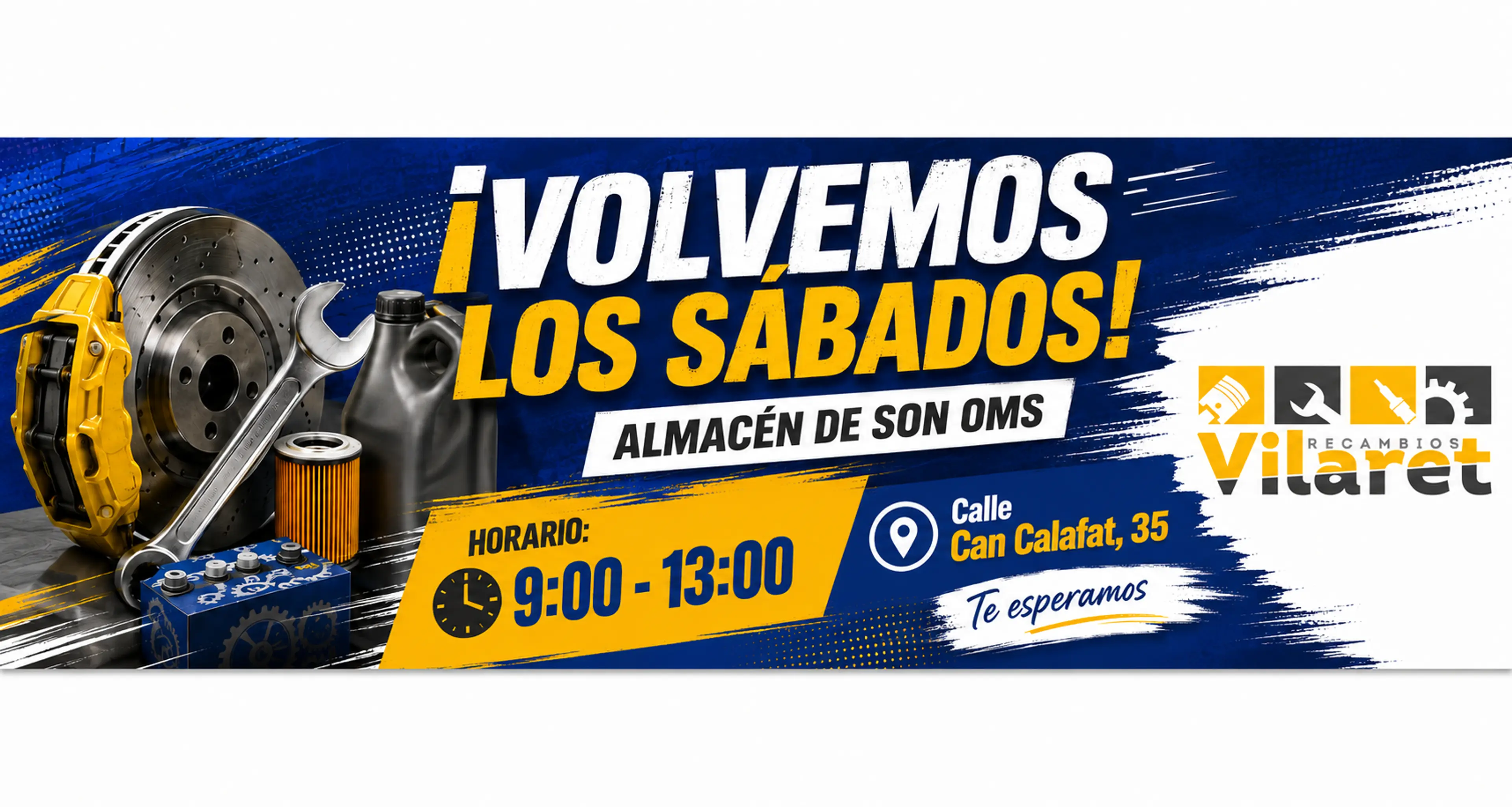 Volvemos los sabados en nuestro almacén de son Oma