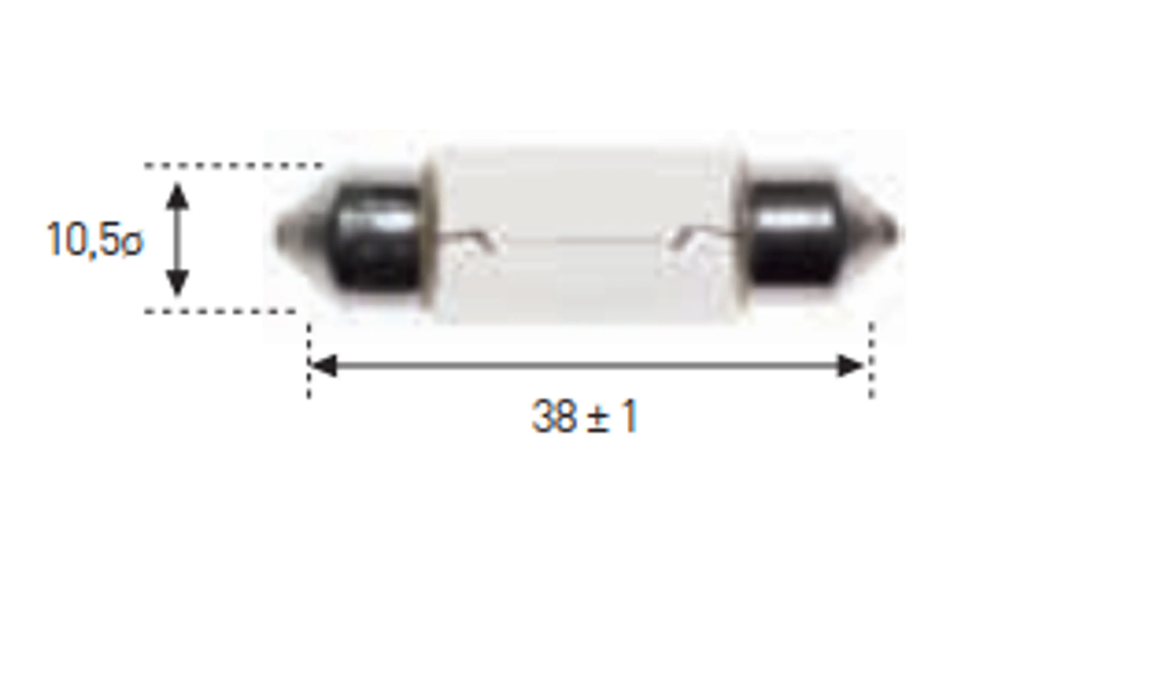LAMPARA PLAFON 12V 5W 10X38