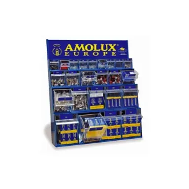 EXPOSITOR METÁLICO CON CAJONES