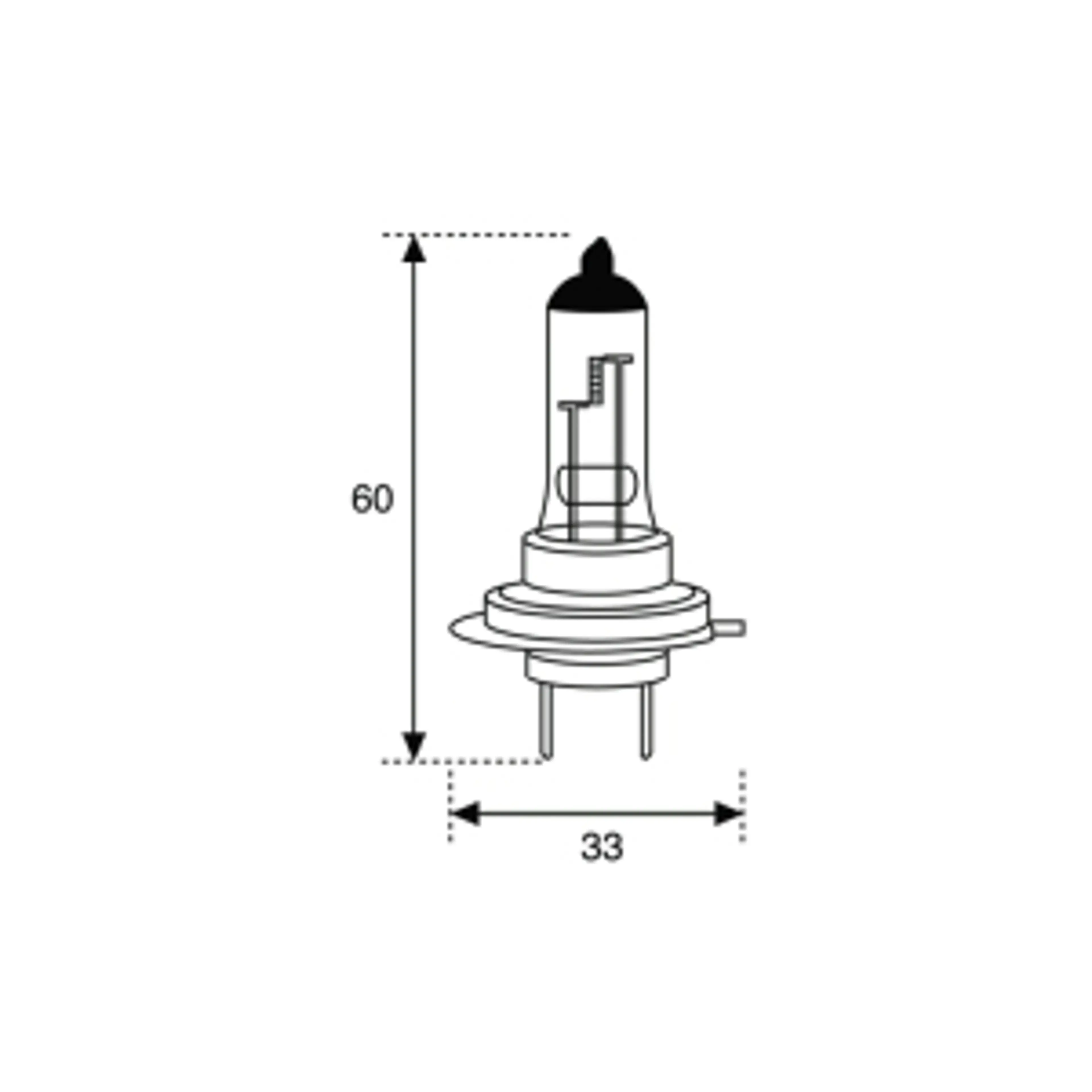 LAMP HALOG H-7 12V.55W.PX26D