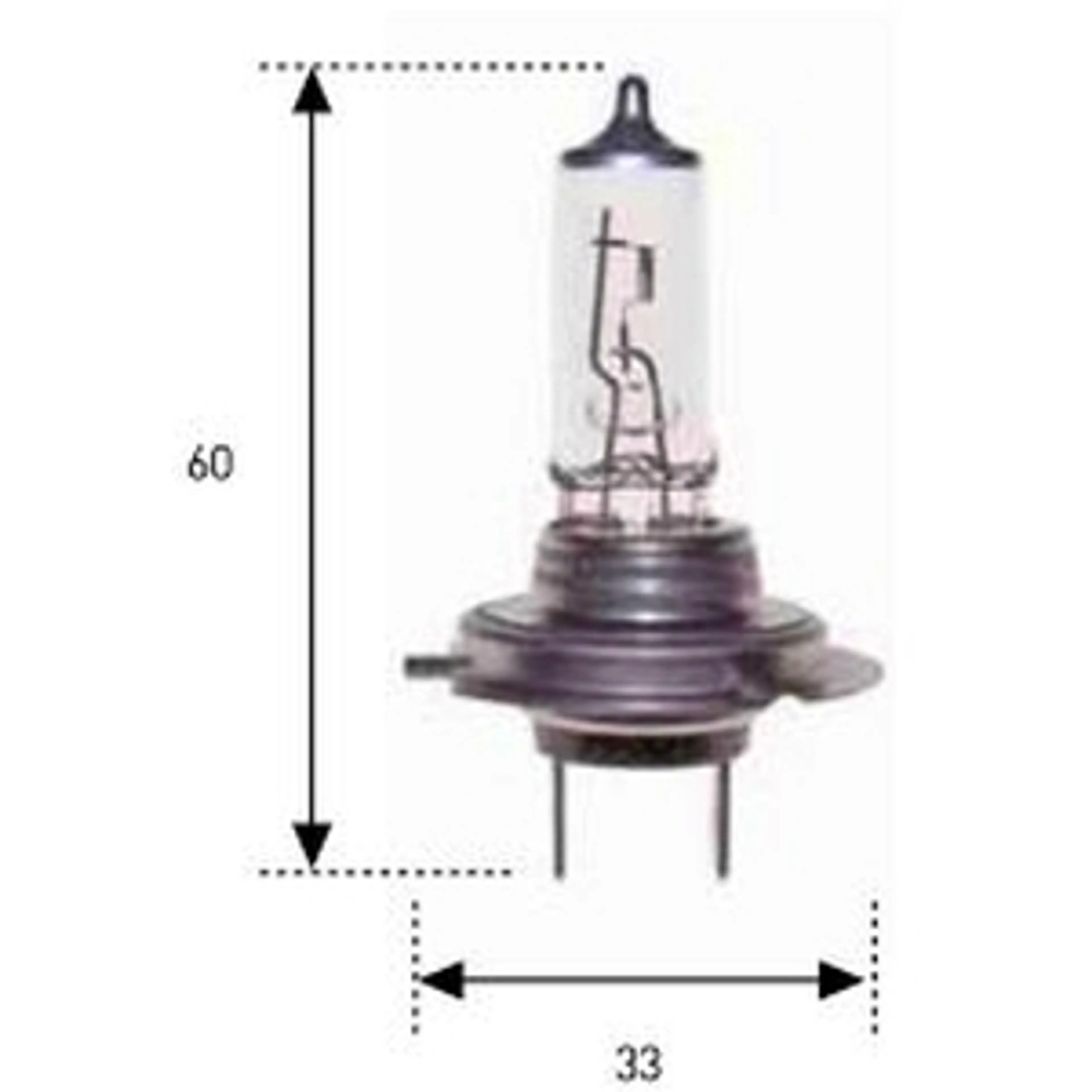 LAMP. H-7 12V 55W LARGA DURACION