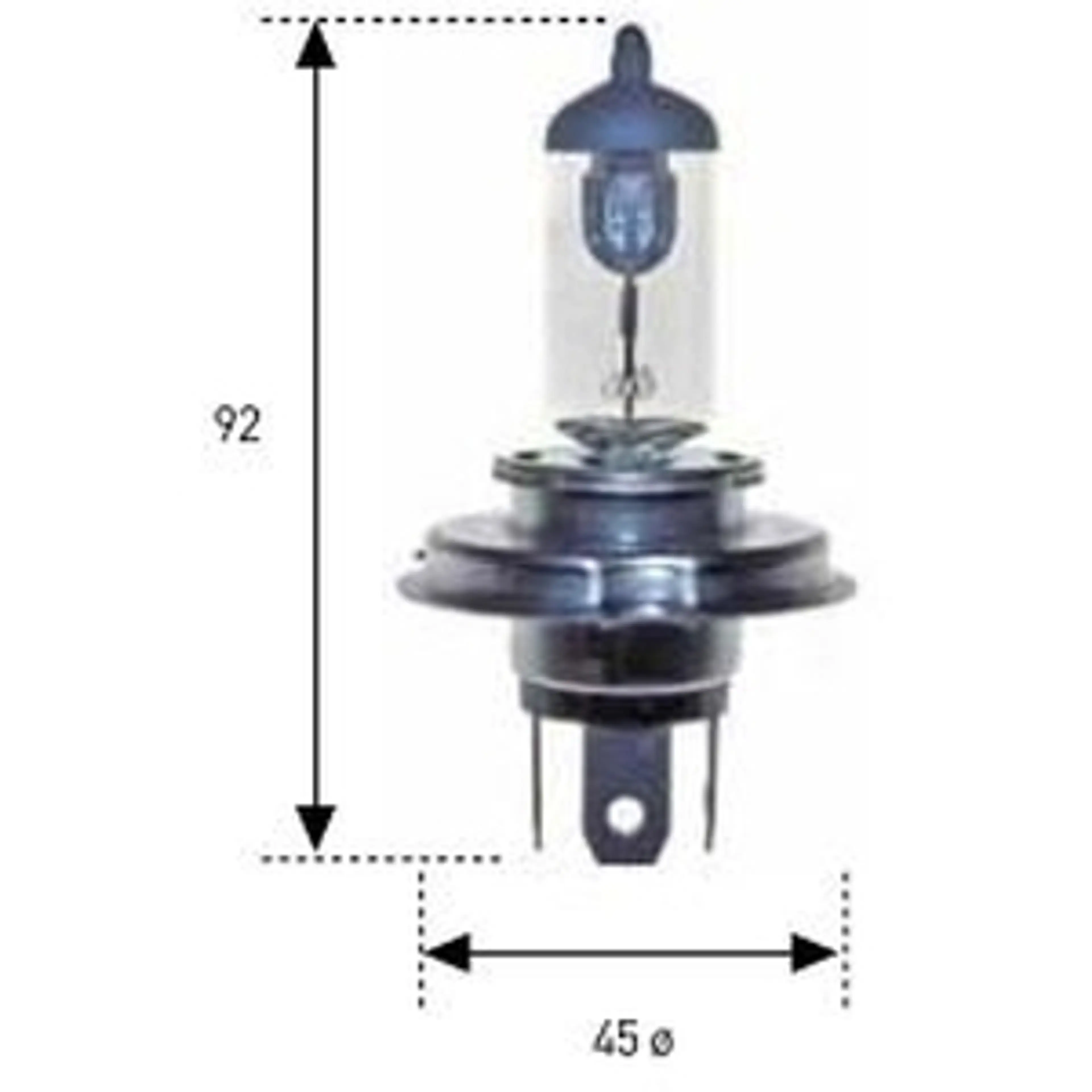 LAM HAL 12V60/55W H-4(P43T)AM