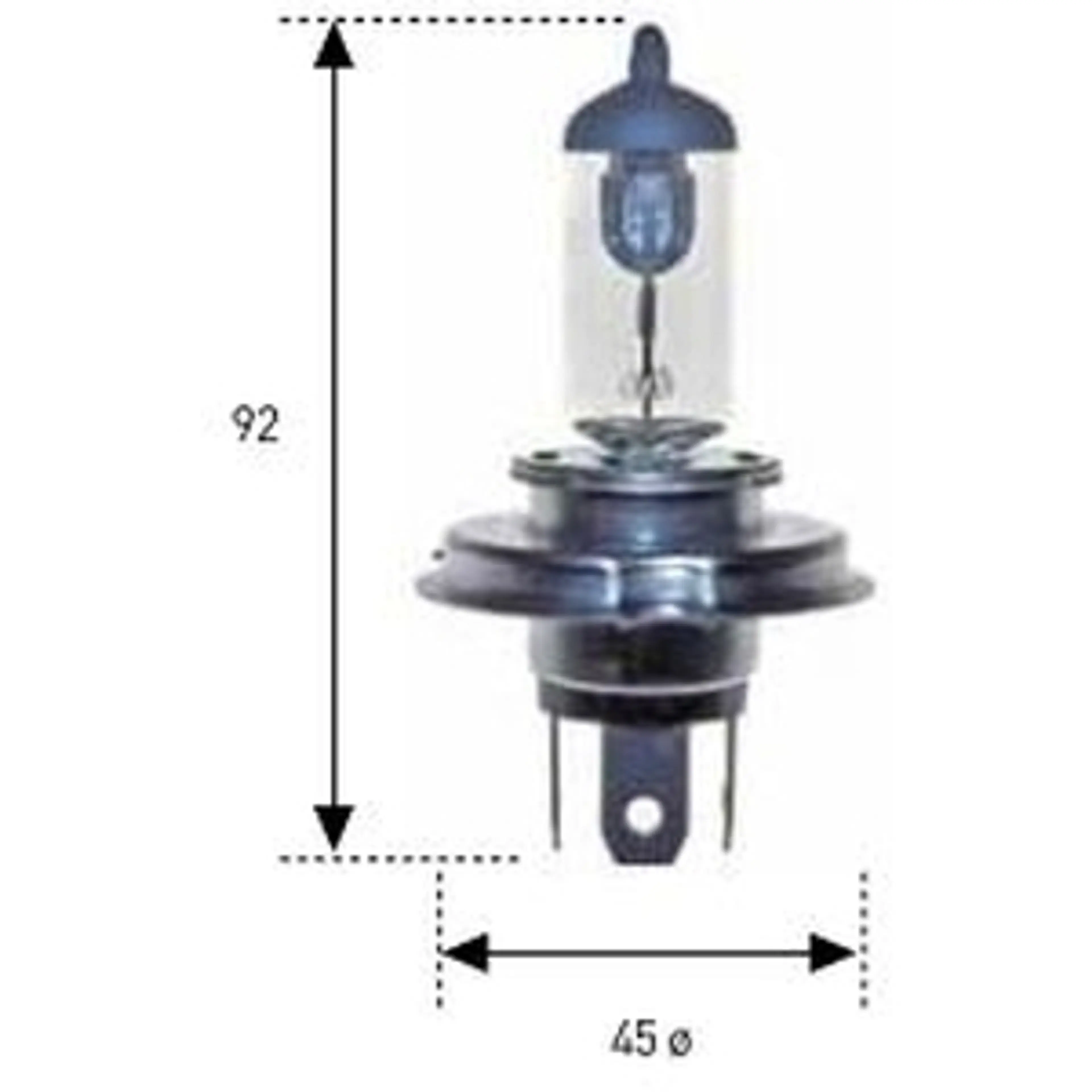 LAM.HAL.24V 75/70W H-4(P43T)