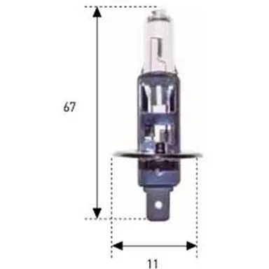 LAMP. H-1 12V 100W LARGA DURACION