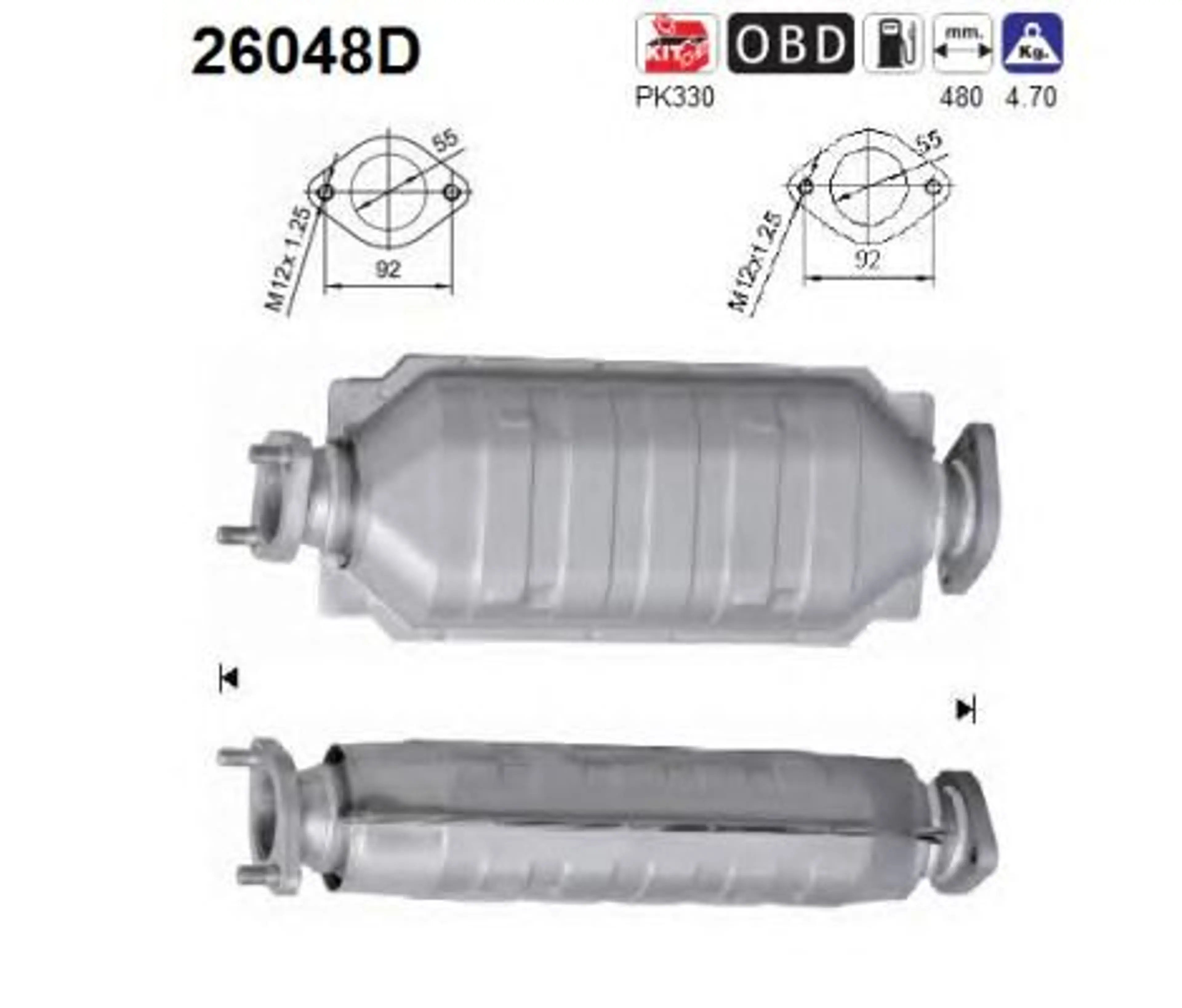 CATALIZADOR/DPF MARCA AS