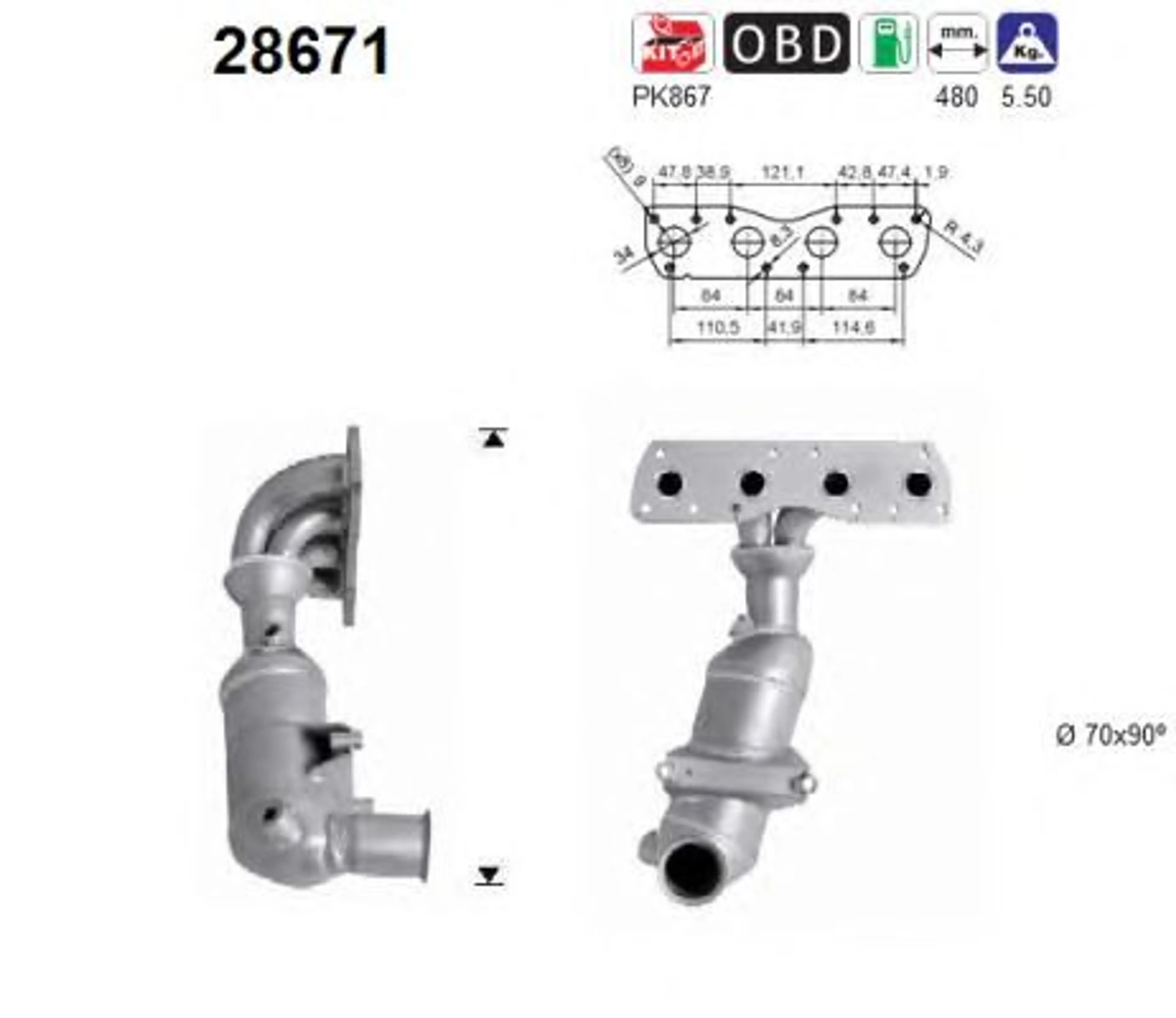 CATALIZADOR/DPF MARCA AS