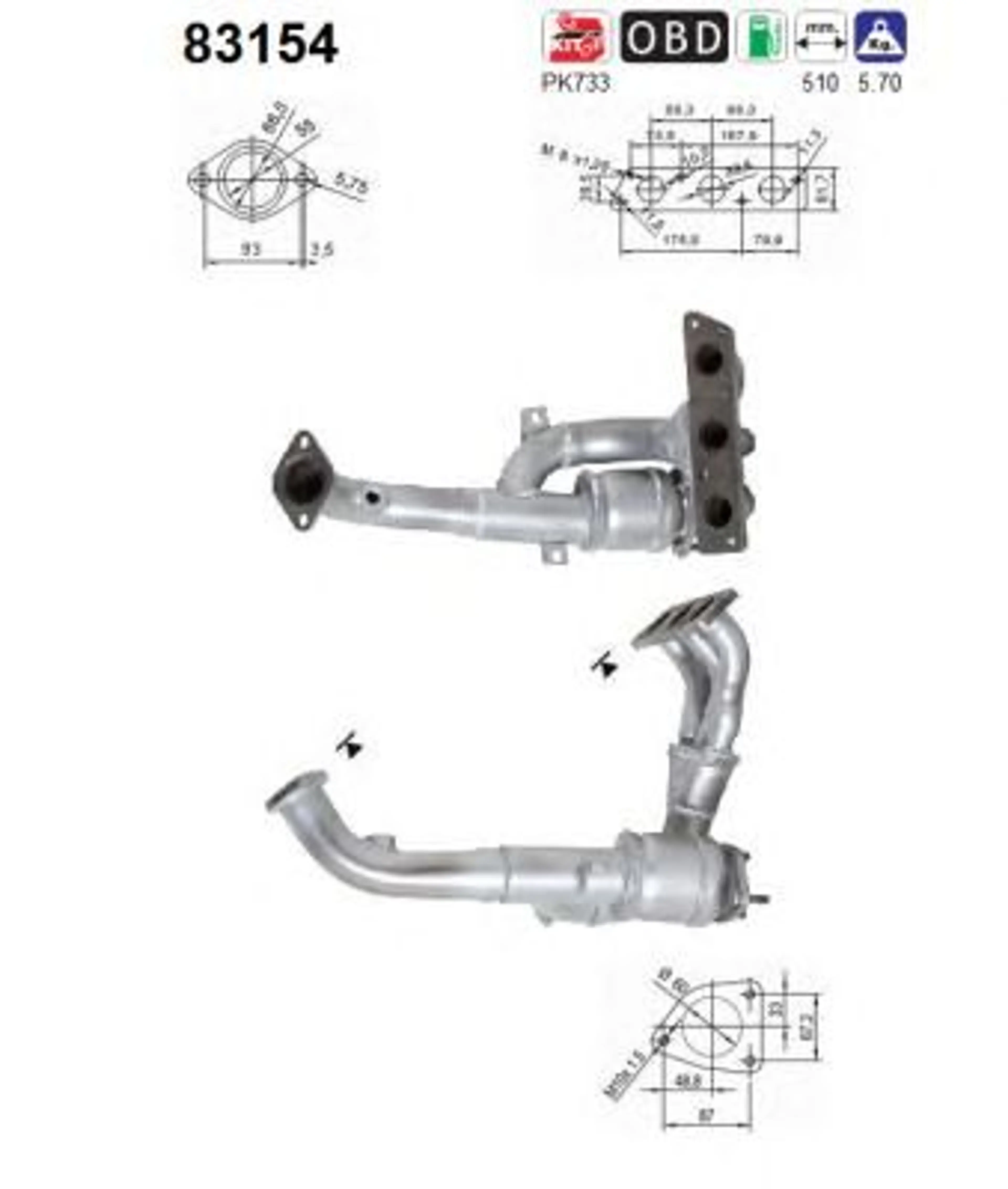 CATALIZADOR/DPF MARCA AS
