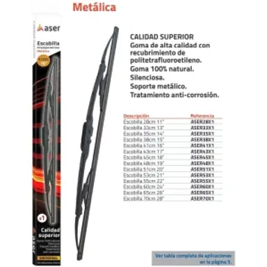 ESCOBILLA METÁLICA ASER 43 CM