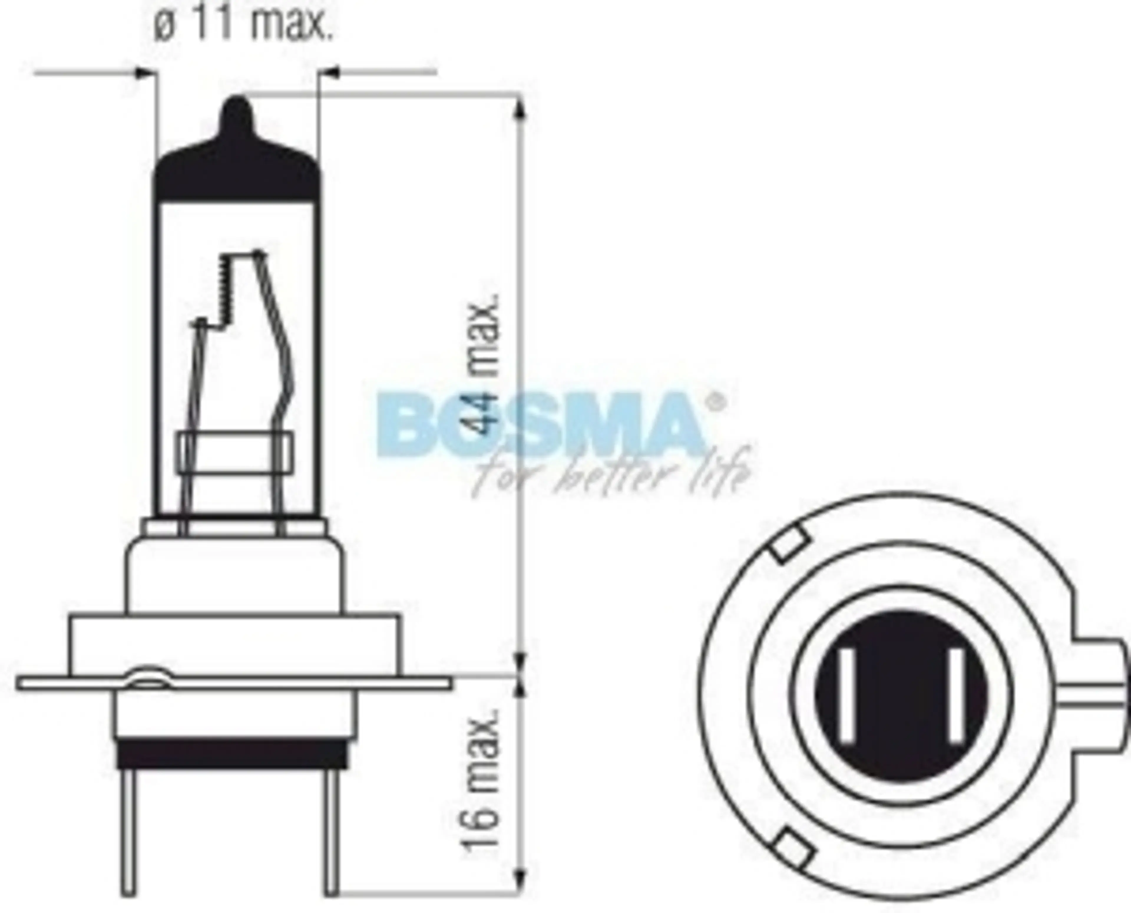 H7 PX26D - 12V 55W