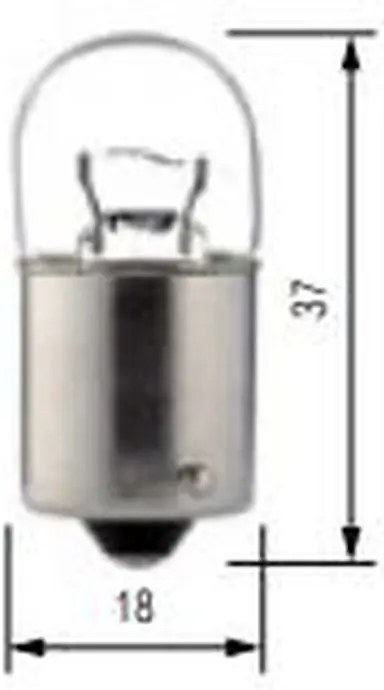 BA15S (18X37) - 12V 15W