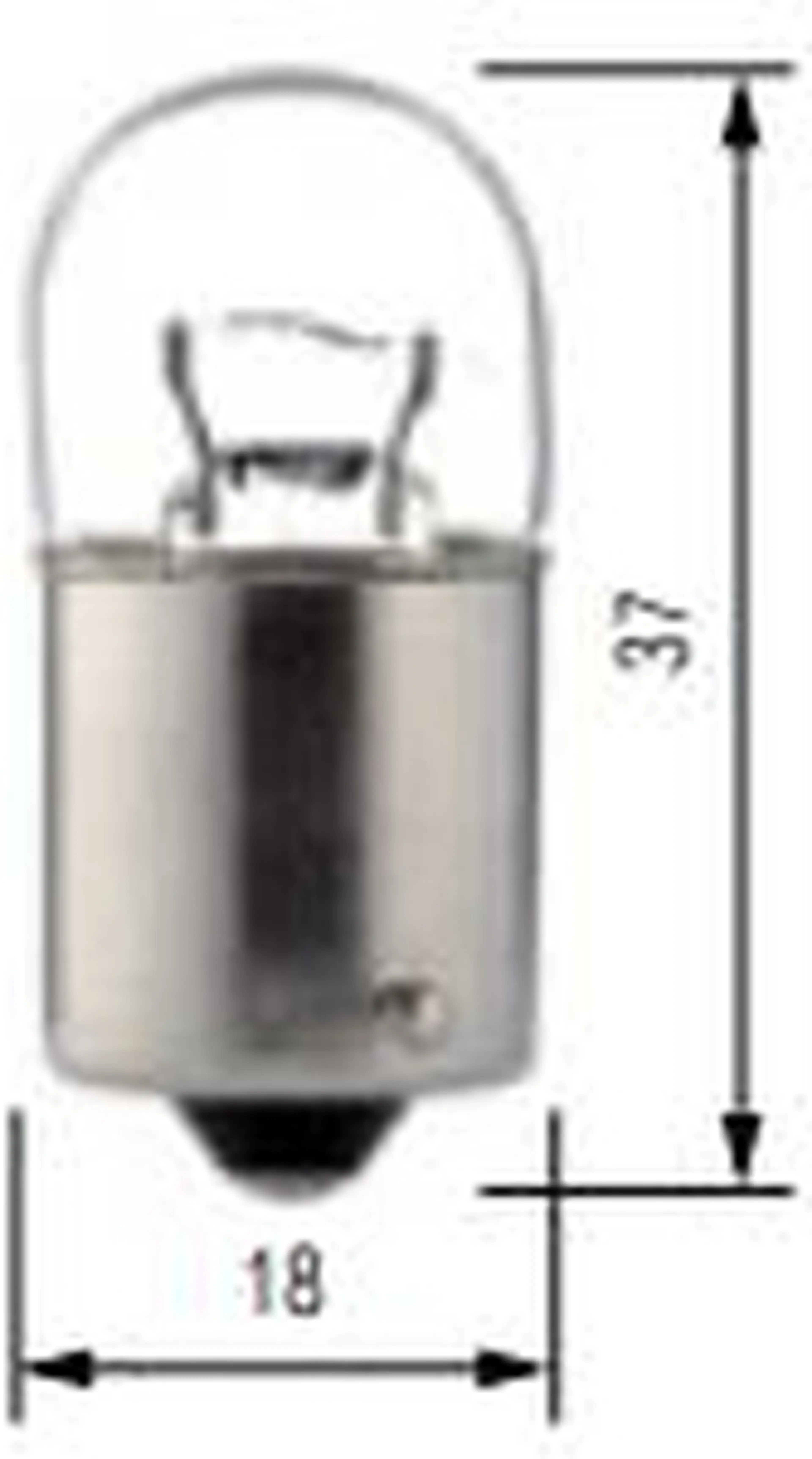 BA15S (18X37) - 12V 15W