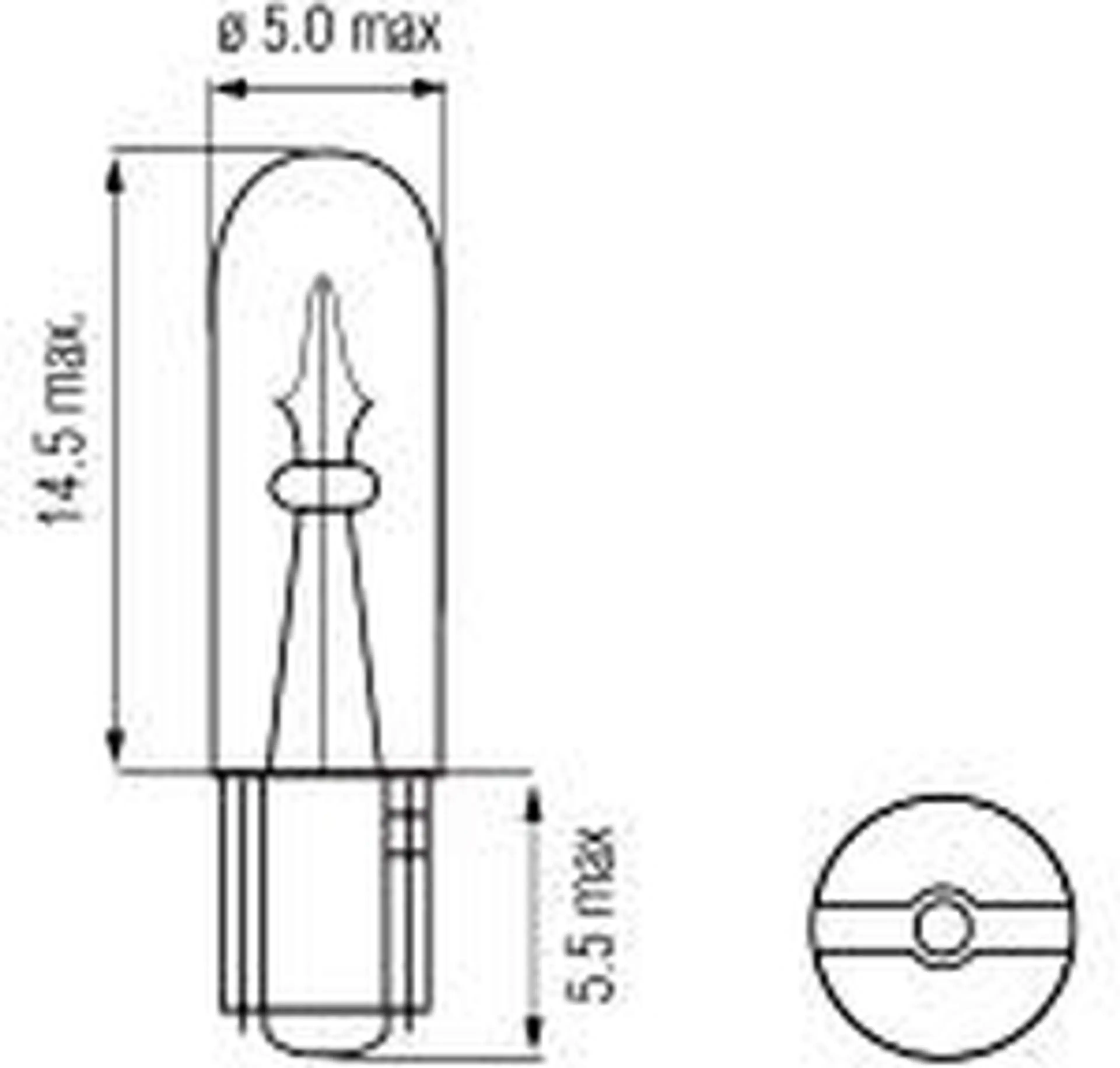 T05 - 12V 1,2W W1,2W