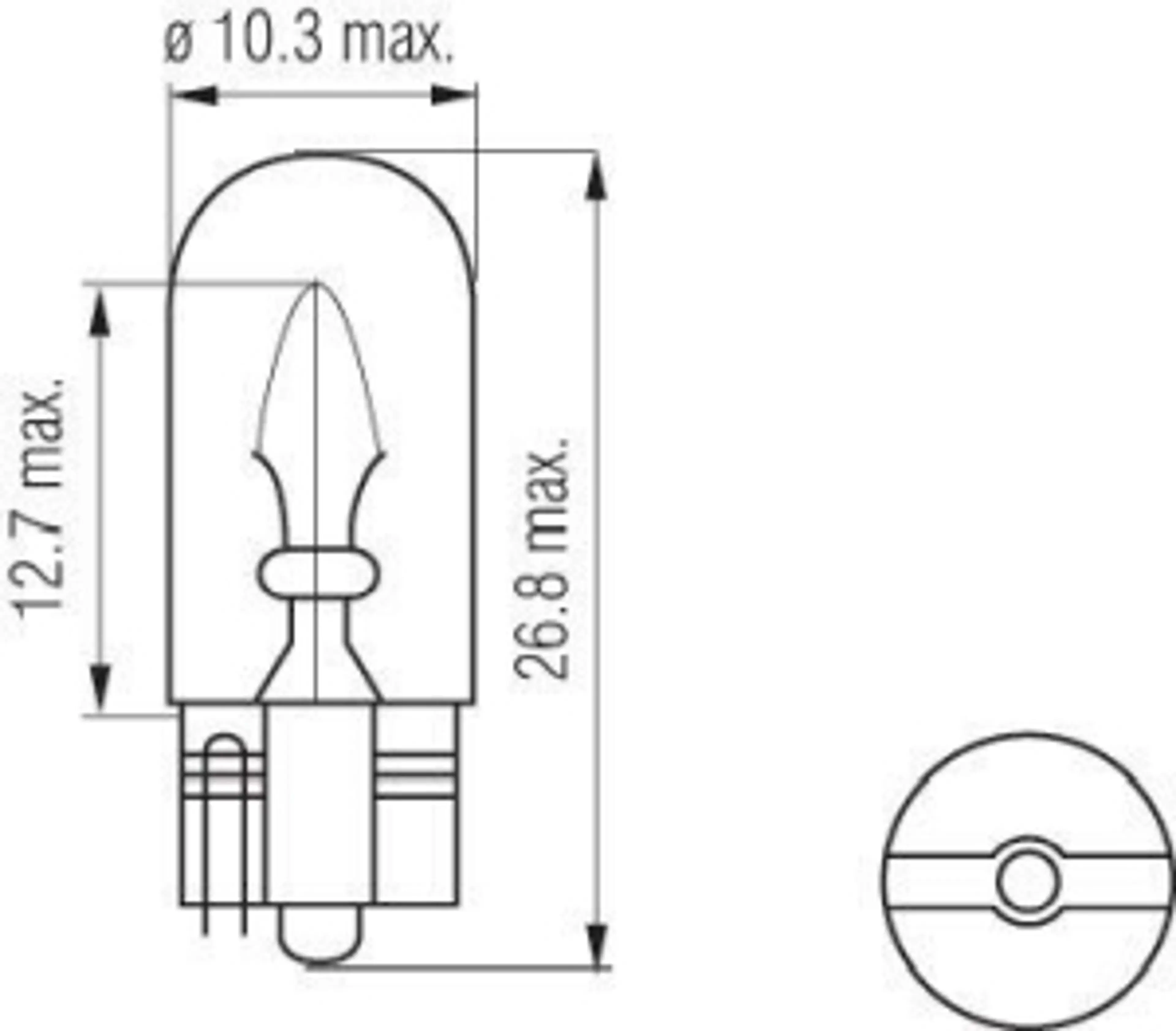 T10 - 12V 5W AZUL