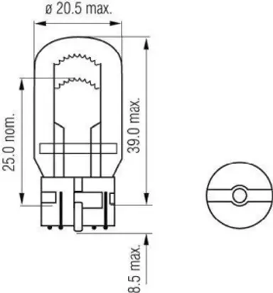 T20Q - 12V 21/5W W21/5W