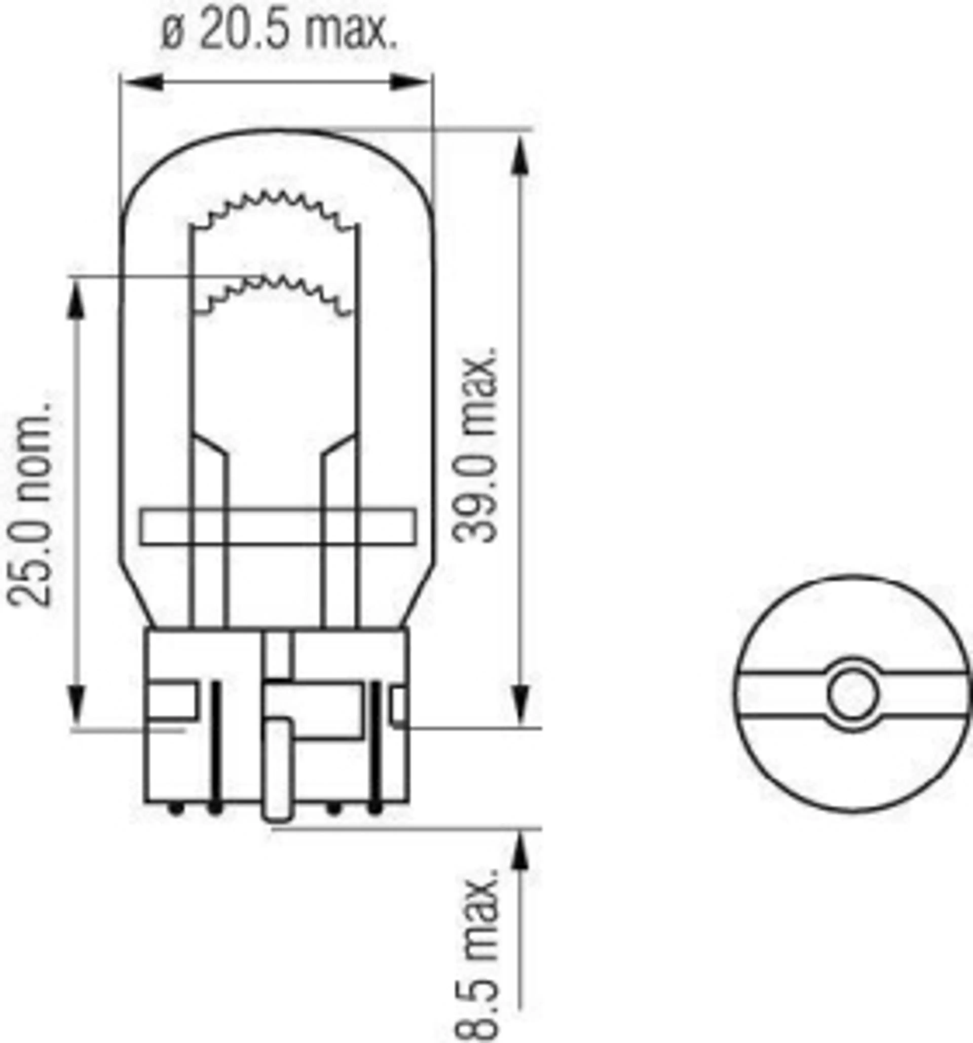 T20Q - 12V 21/5W W21/5W