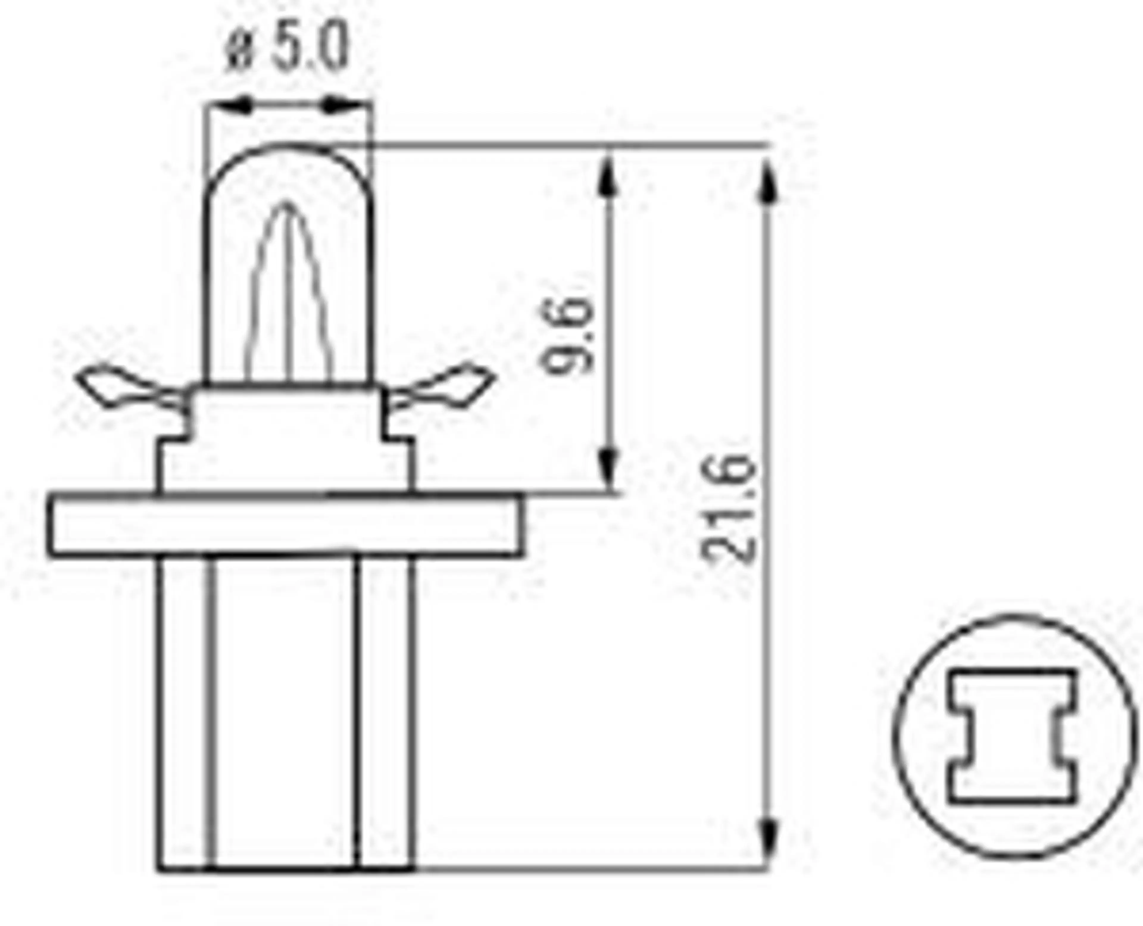 B8,5D - 12V 1,2W