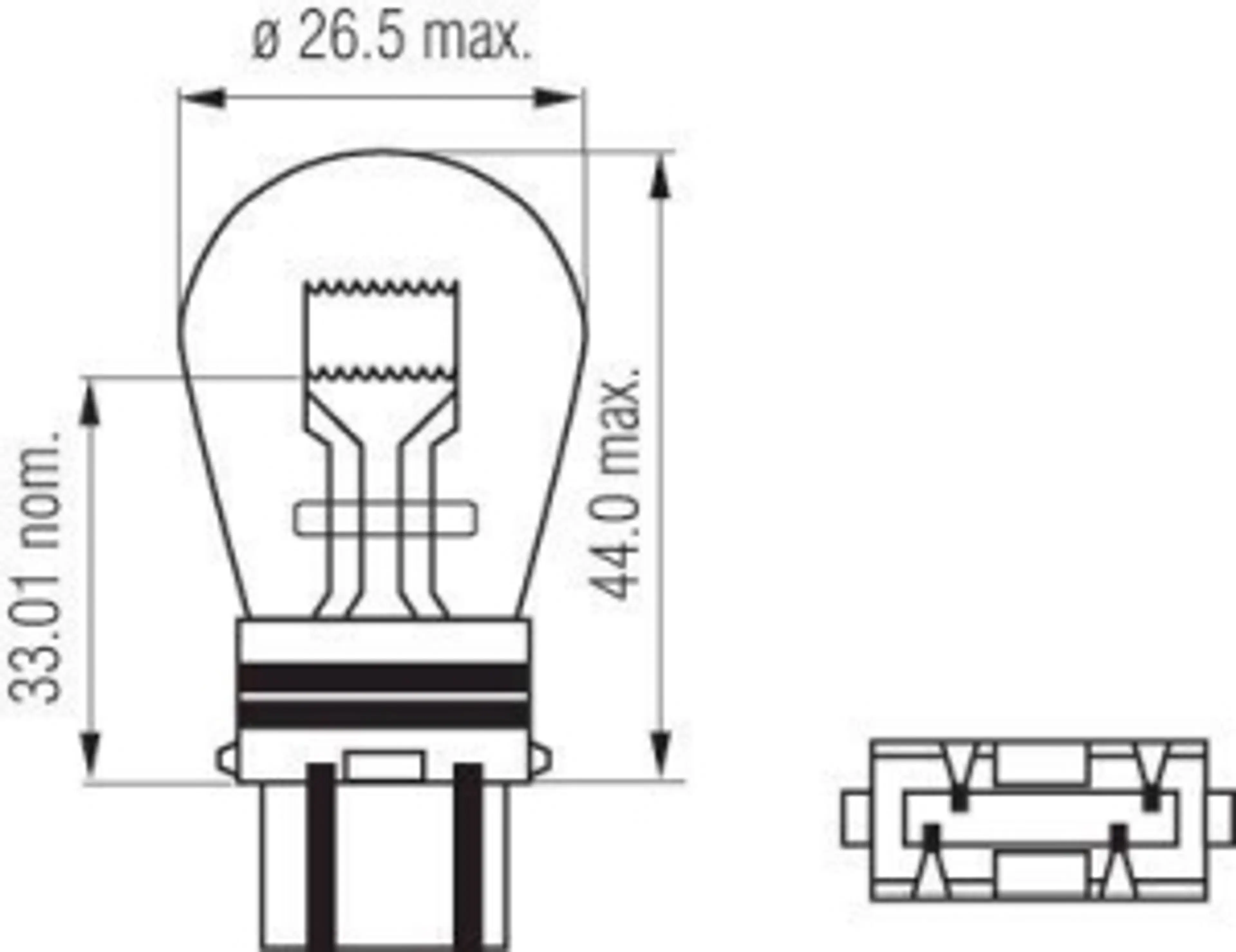 S25Q - 12V 32/2CP P27/7W