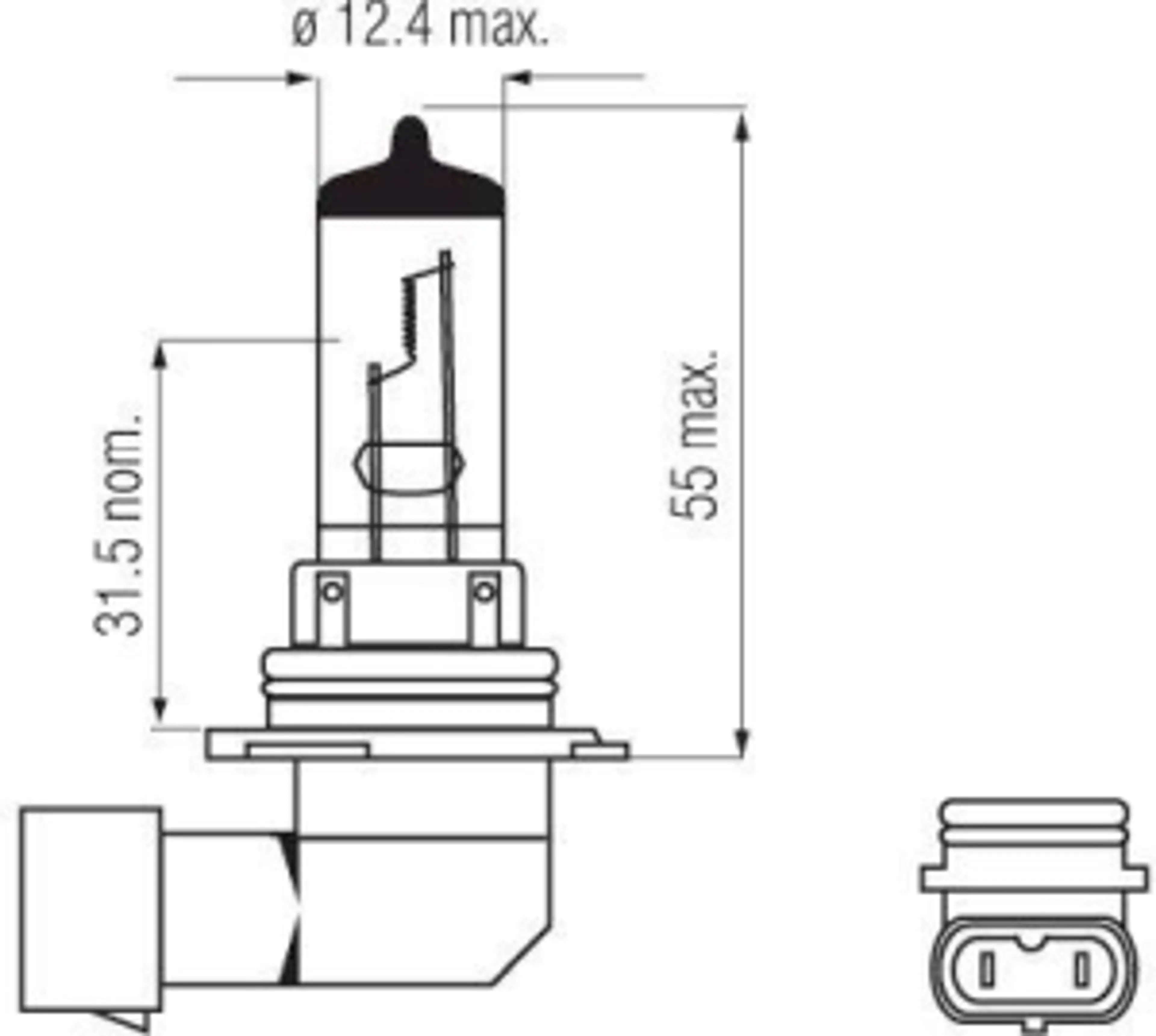 HB4 P22D - 12V 55W