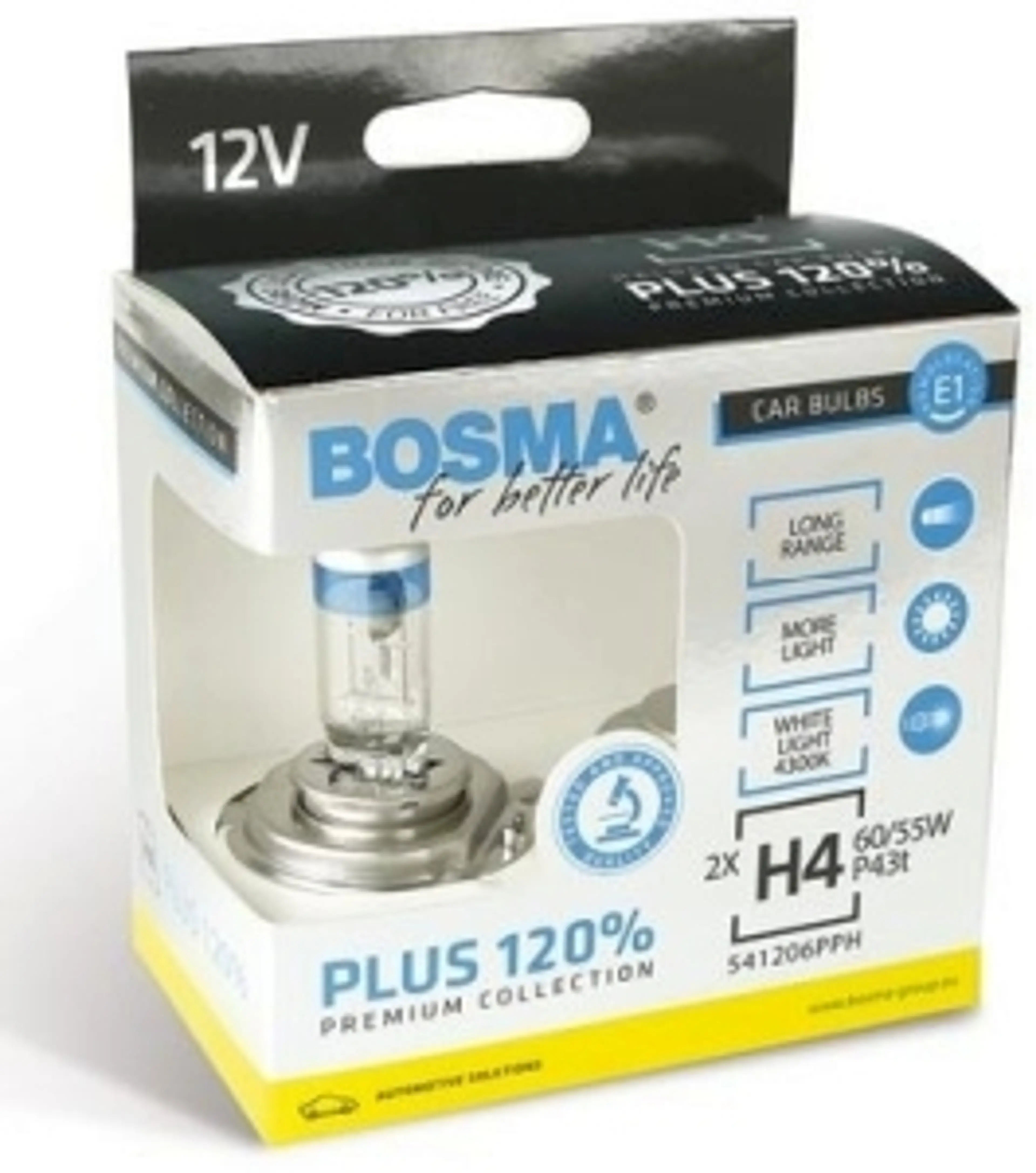 H-4 12V 60/65W EXTREM PLUS +100% DE