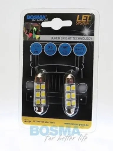 12V 6XSMD 5050 LED SV8,5 WHITE 15X4