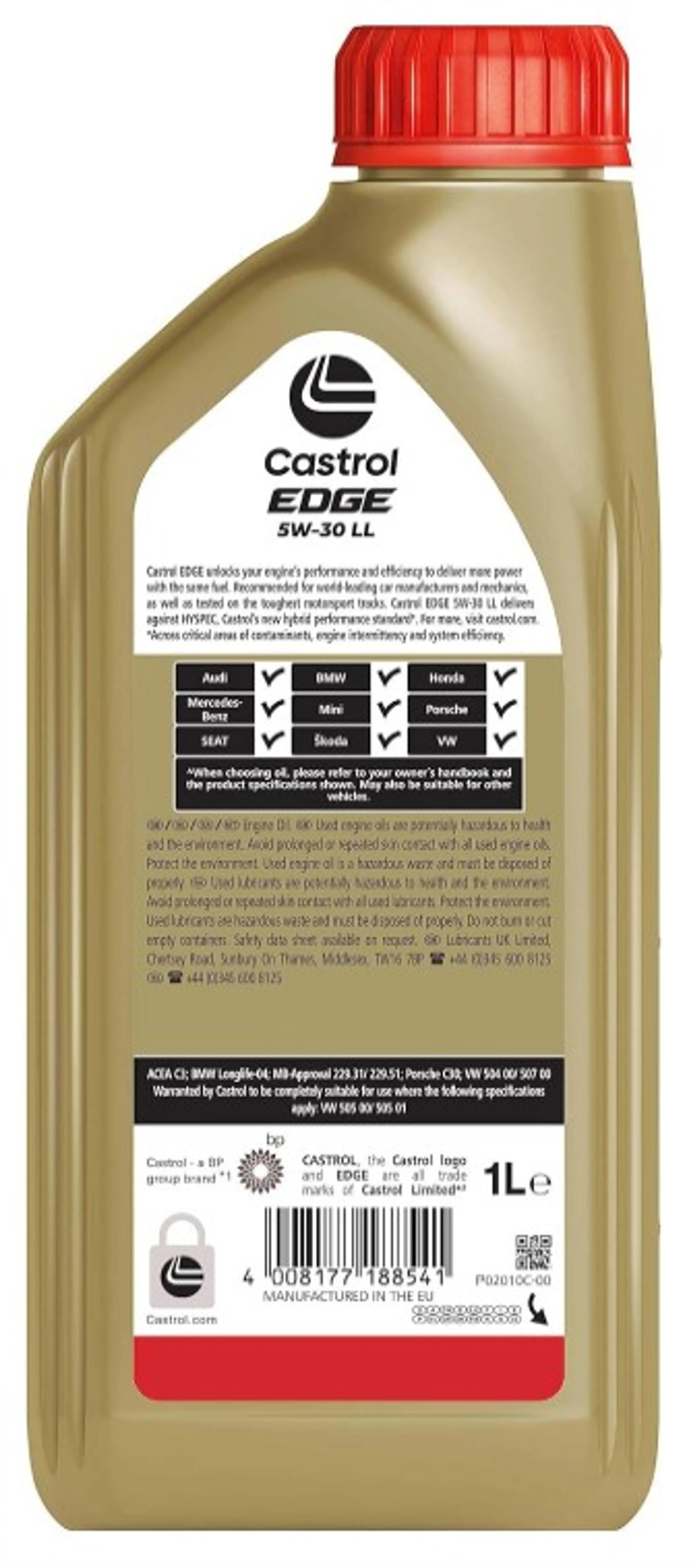 CASTROL EDGE 5W30 507 C3 LL-04 1L