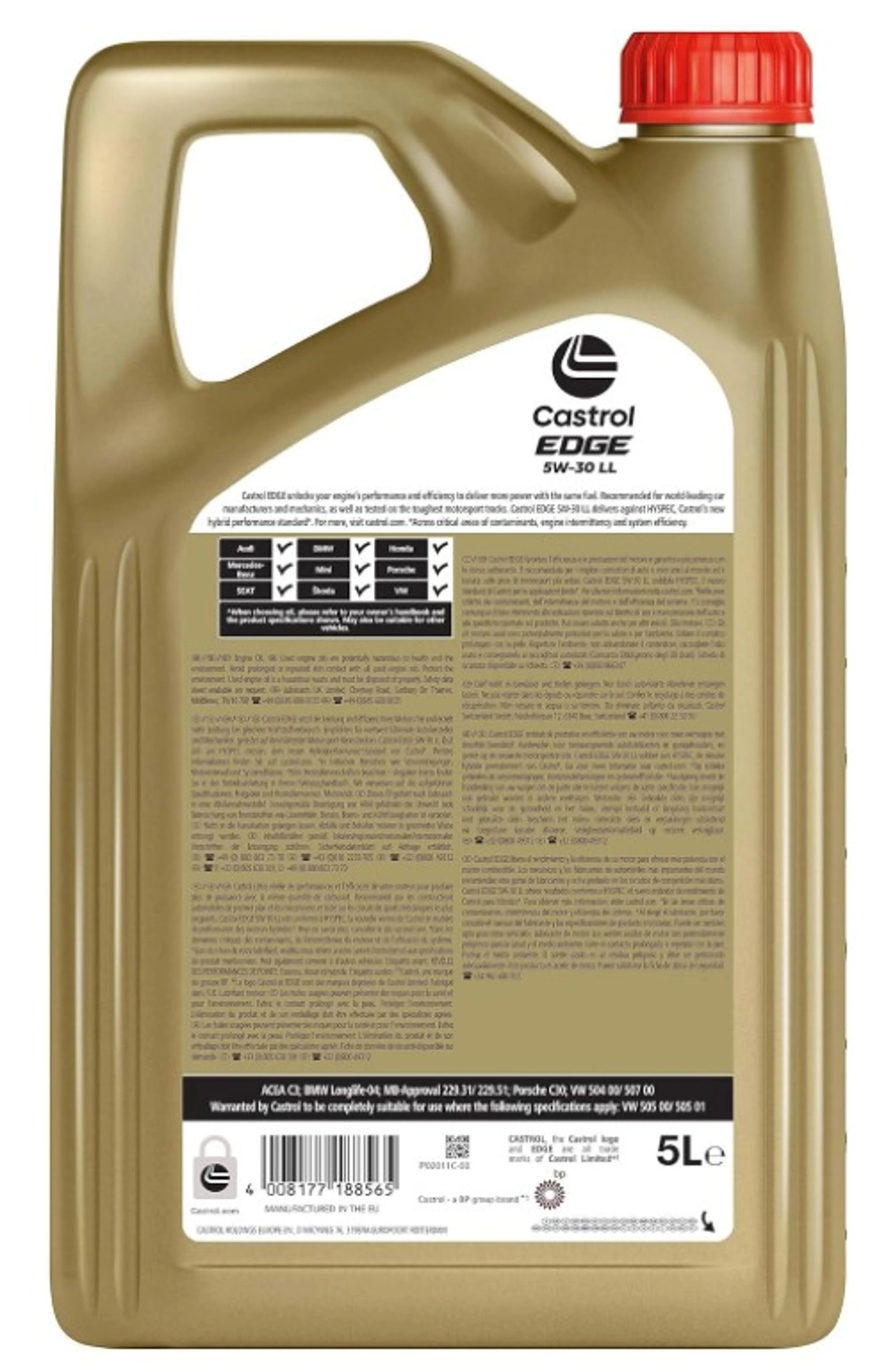 CASTROL EDGE 5W30 507 C3 LL-04 5L