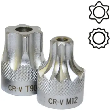 PUNTA DE 1/2" TORX INVIOLABLE T70