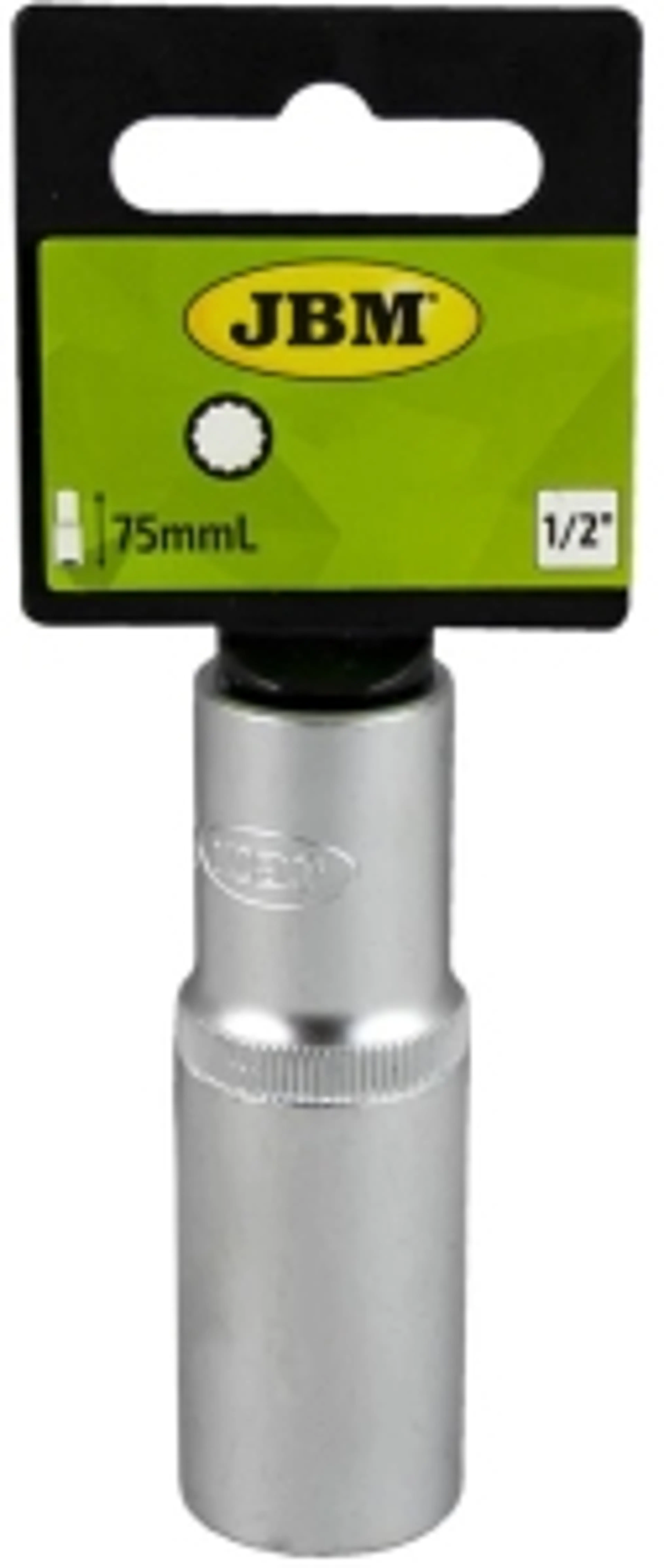 VASO DE 75MM LARGO, 14MM 12 CANTOS.