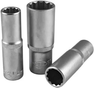 VASO DE 75MM LARGO, 17MM 12 CANTOS.