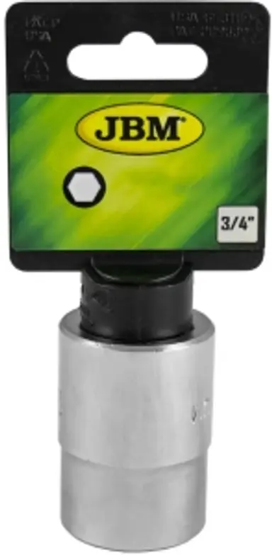 VASO CORTO 3/4" 6 CANTOS 21MM