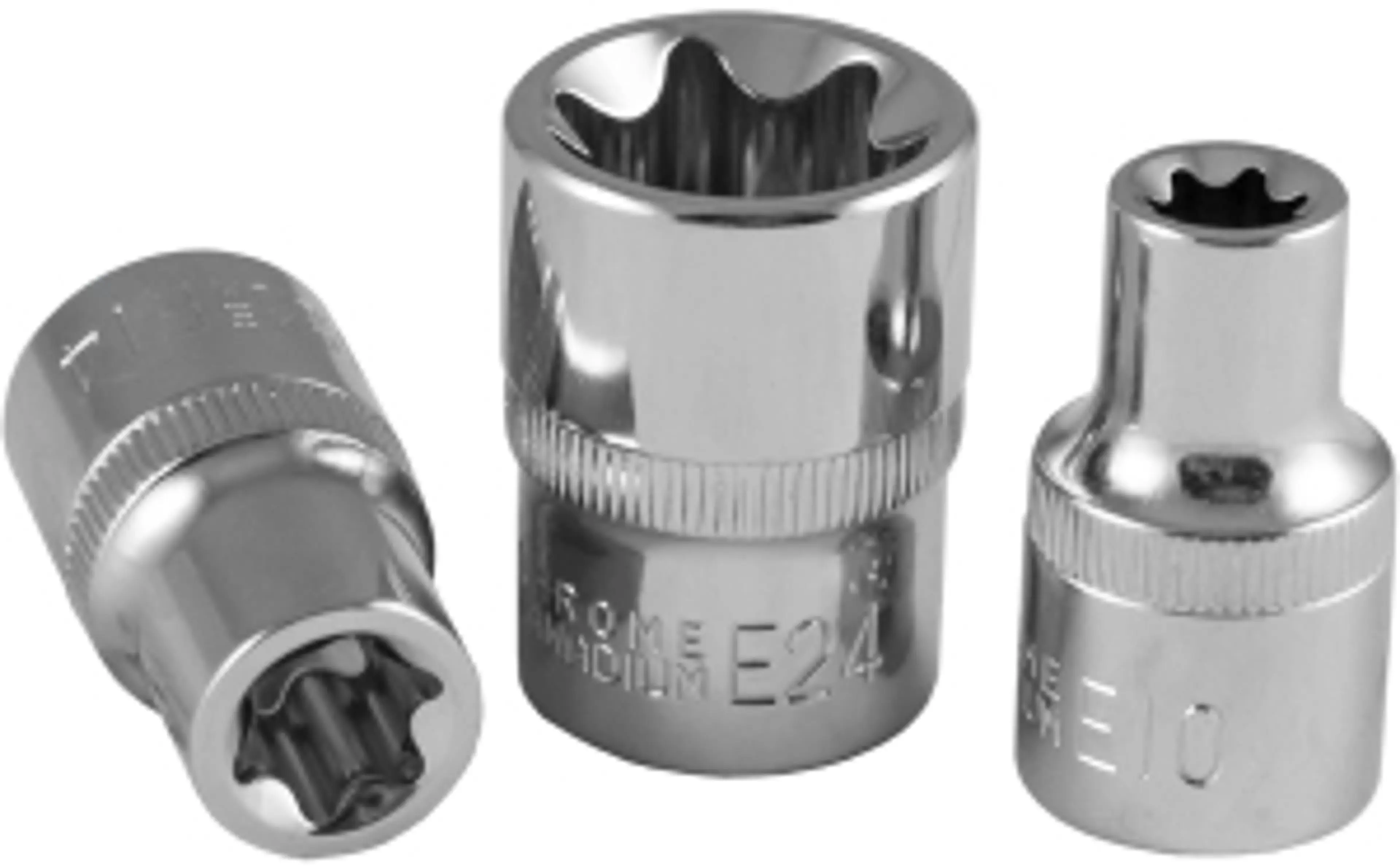 VASO DE 1/2" TORX (TX) E20 CROMADO