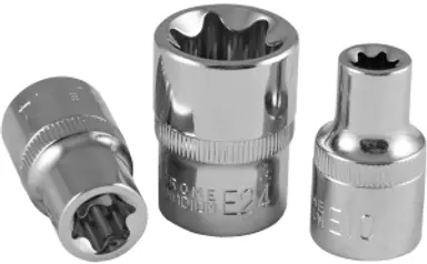 VASO DE 1/2" TORX (TX) E22 CROMADO