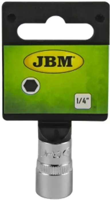 VASO HEX. 1/4" DE 12MM - CROMADO