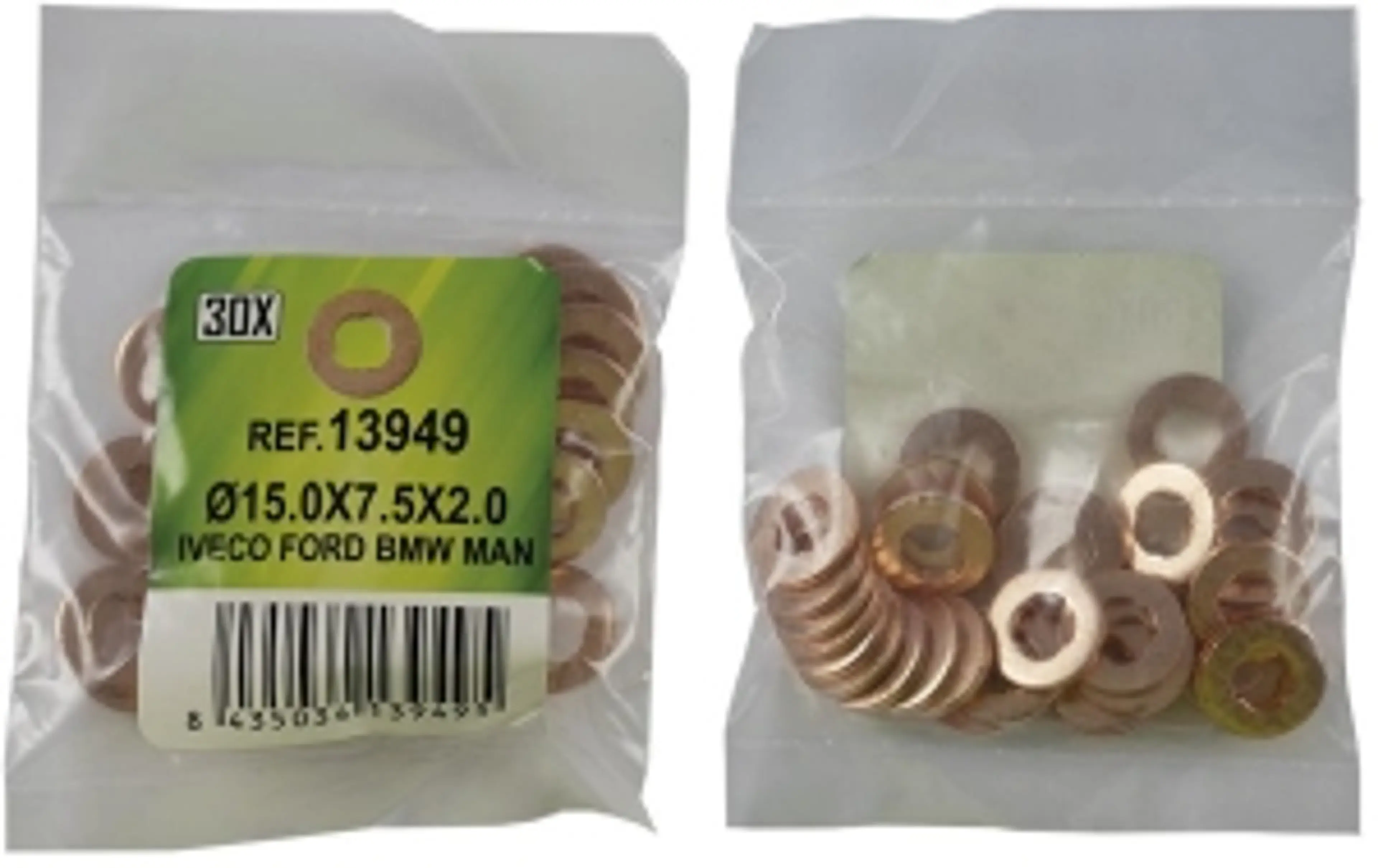 BOLSA DE 30 ARANDELAS DE COBRE...