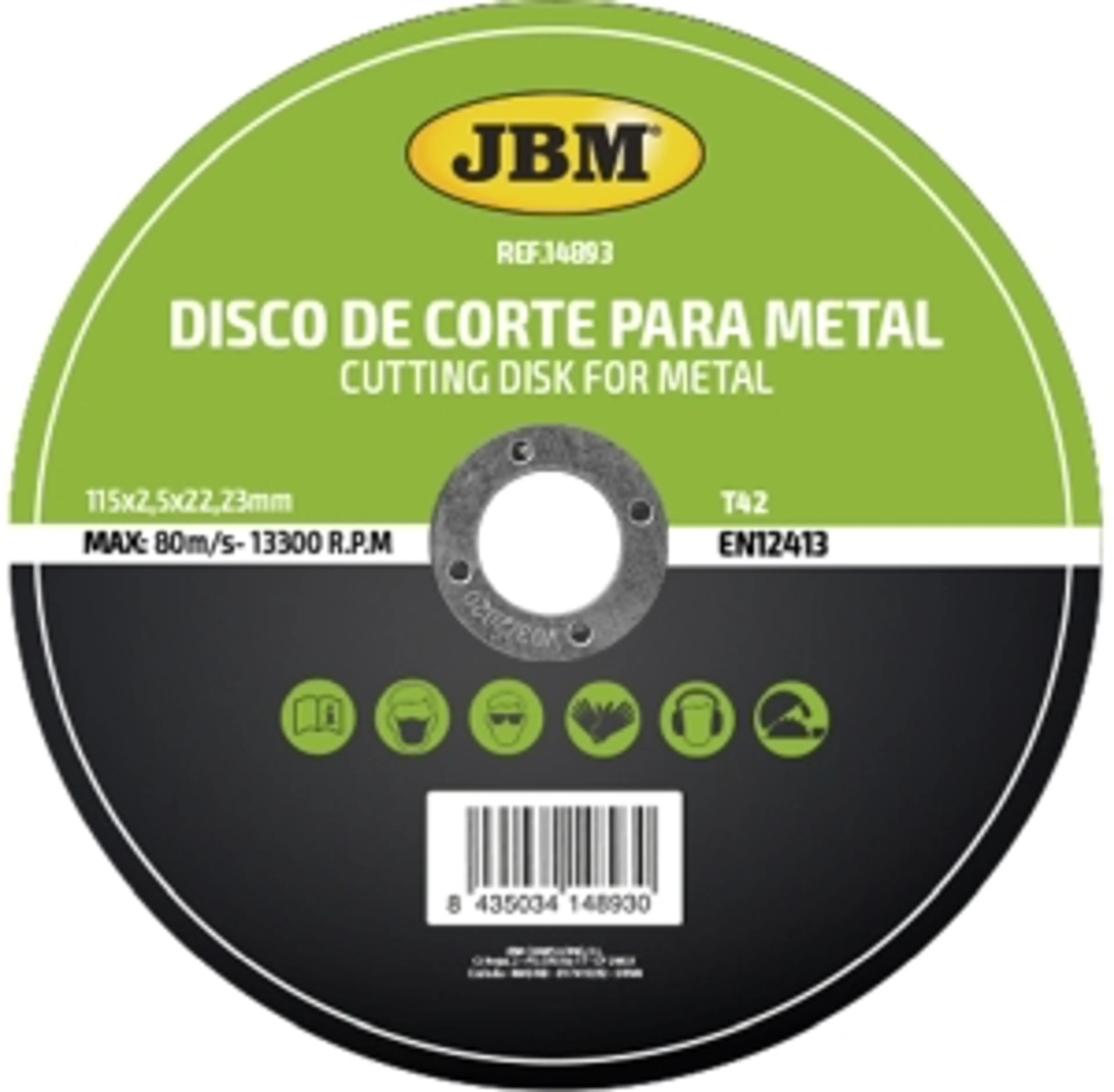DISCO DE CORTE T42 PARA METAL...