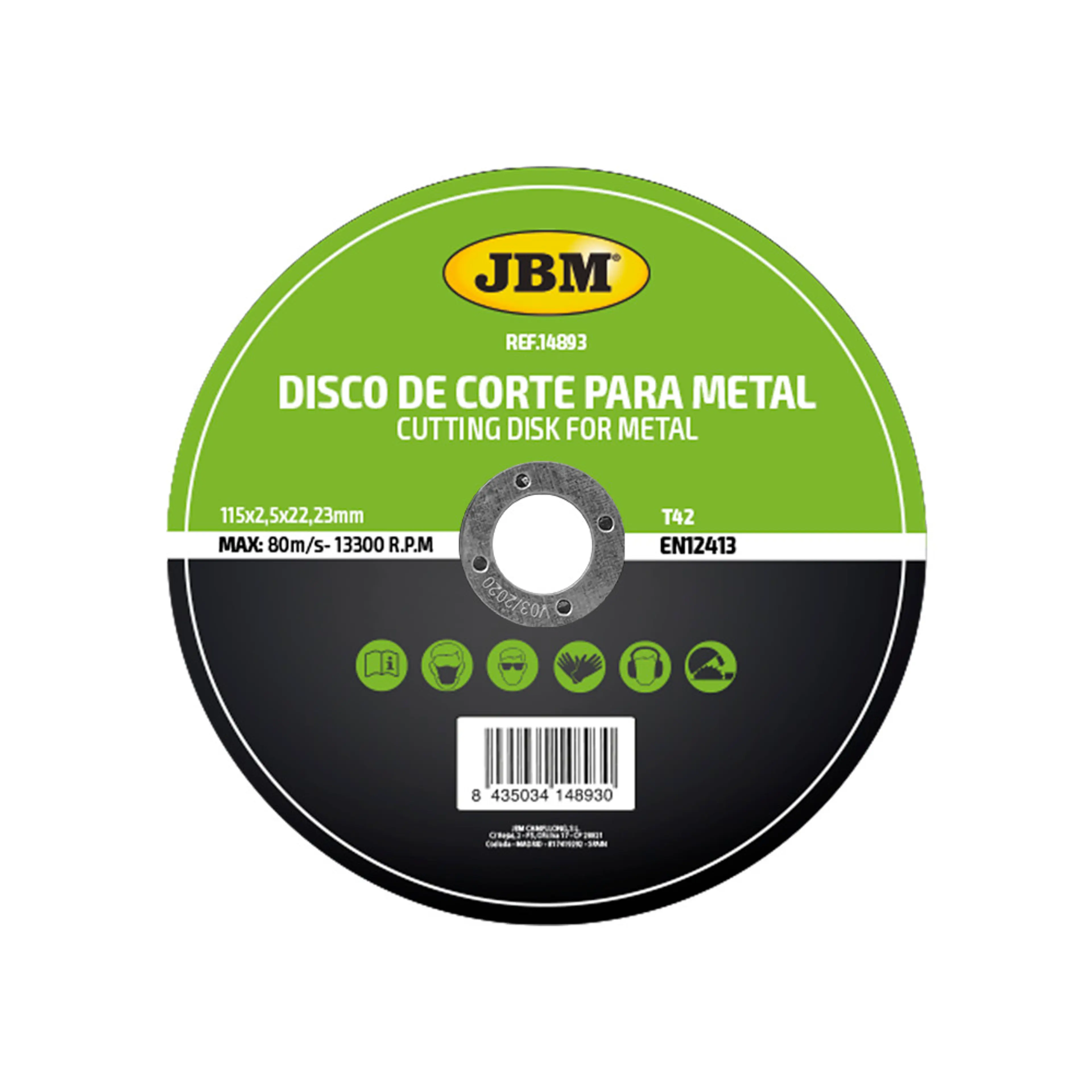 DISCO DE CORTE T42 PARA METAL...