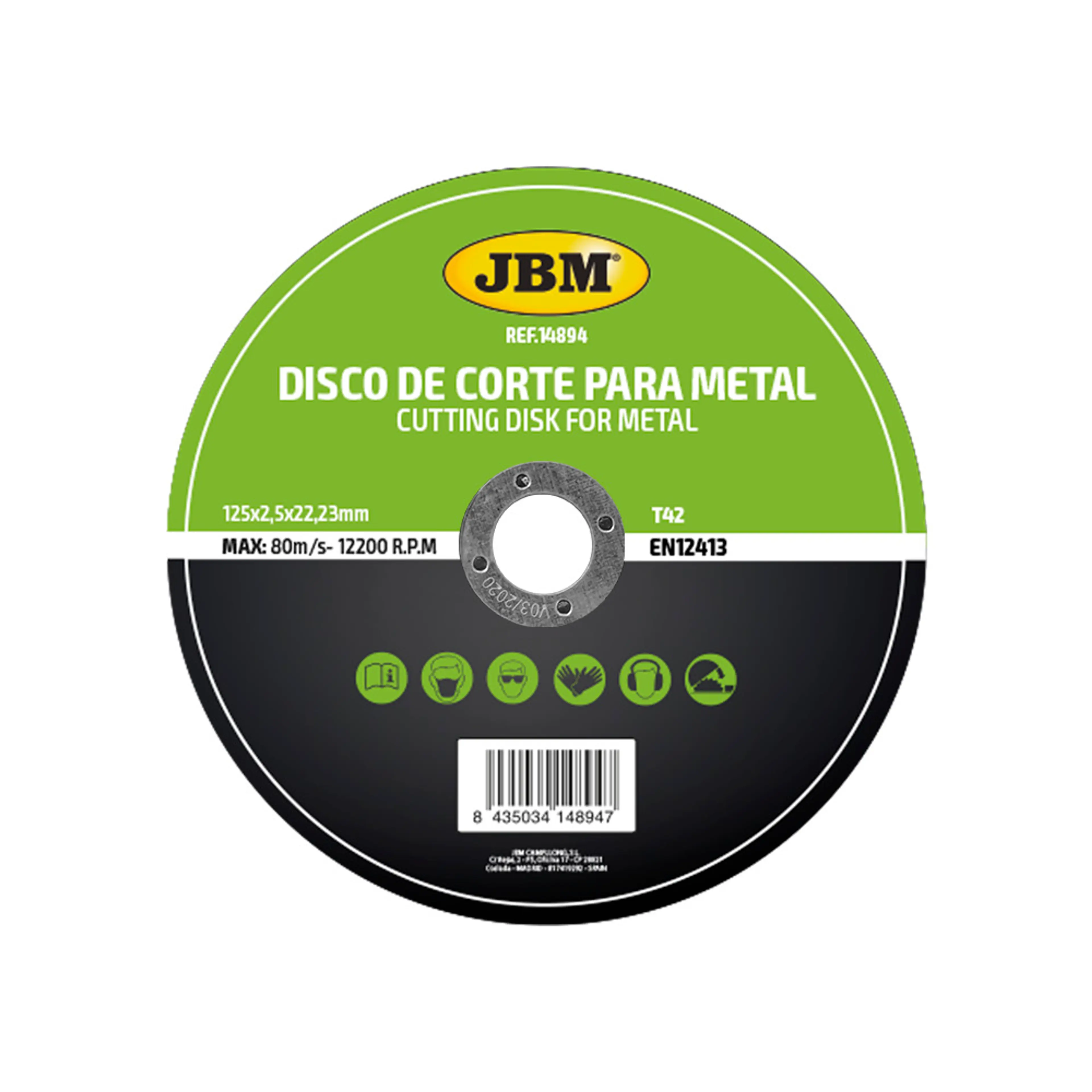 DISCO DE CORTE T42 PARA METAL...