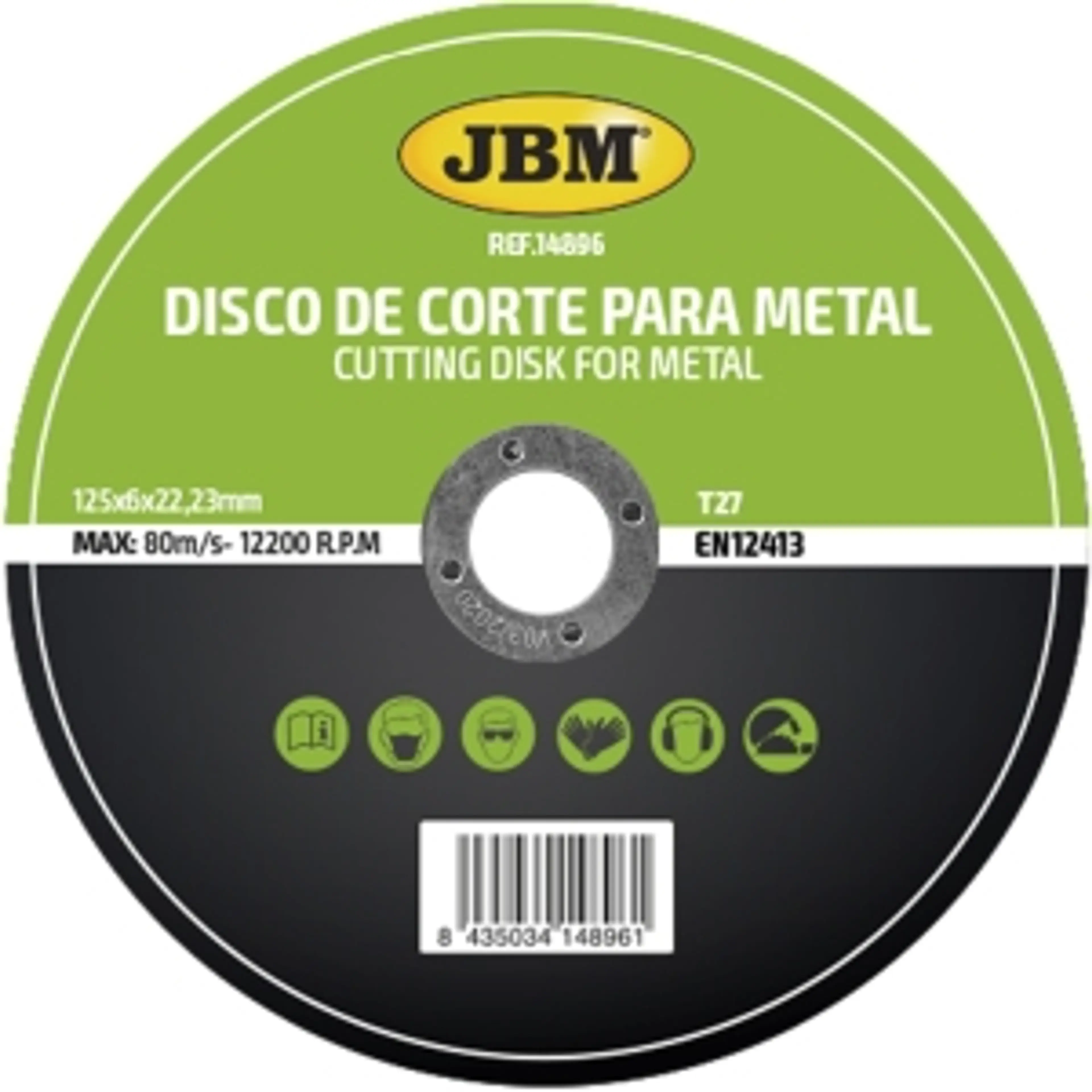DISCO DE CORTE T27 PARA METAL...