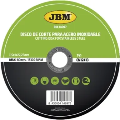 DISCO DE CORTE T41 PARA ACERO...
