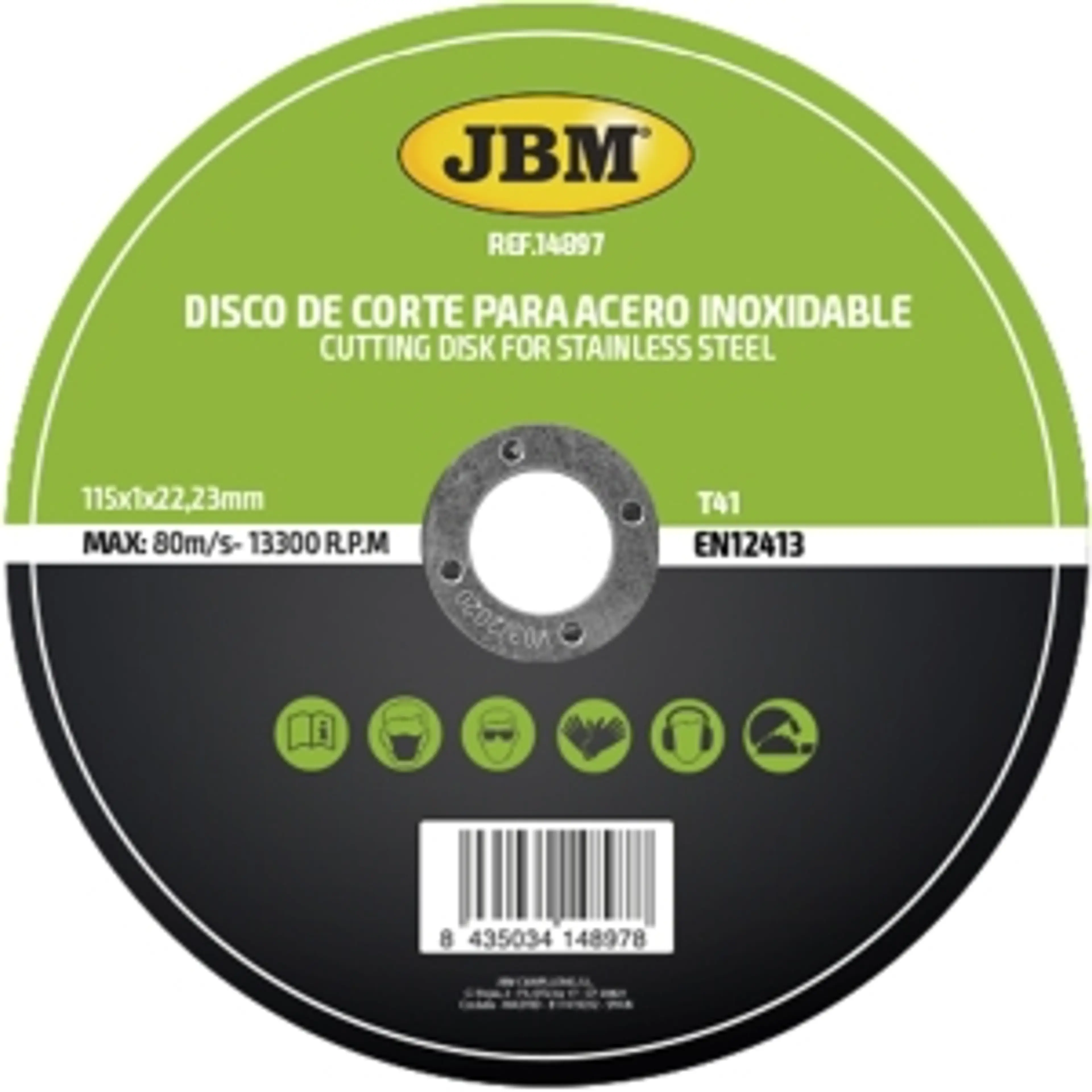 DISCO DE CORTE T41 PARA ACERO...