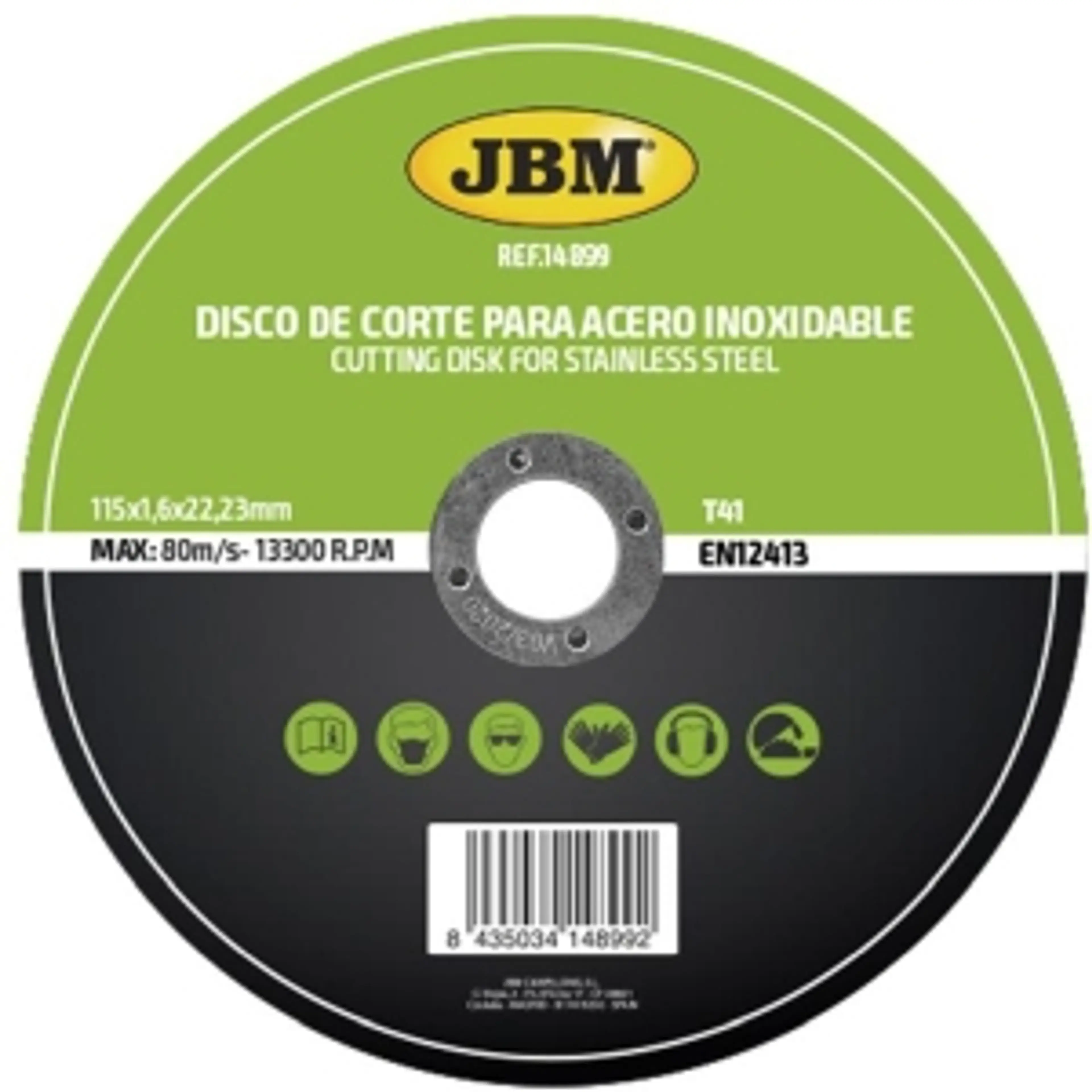 DISCO DE CORTE T41 PARA ACERO...