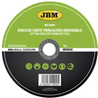 DISCO DE CORTE T41 PARA ACERO...