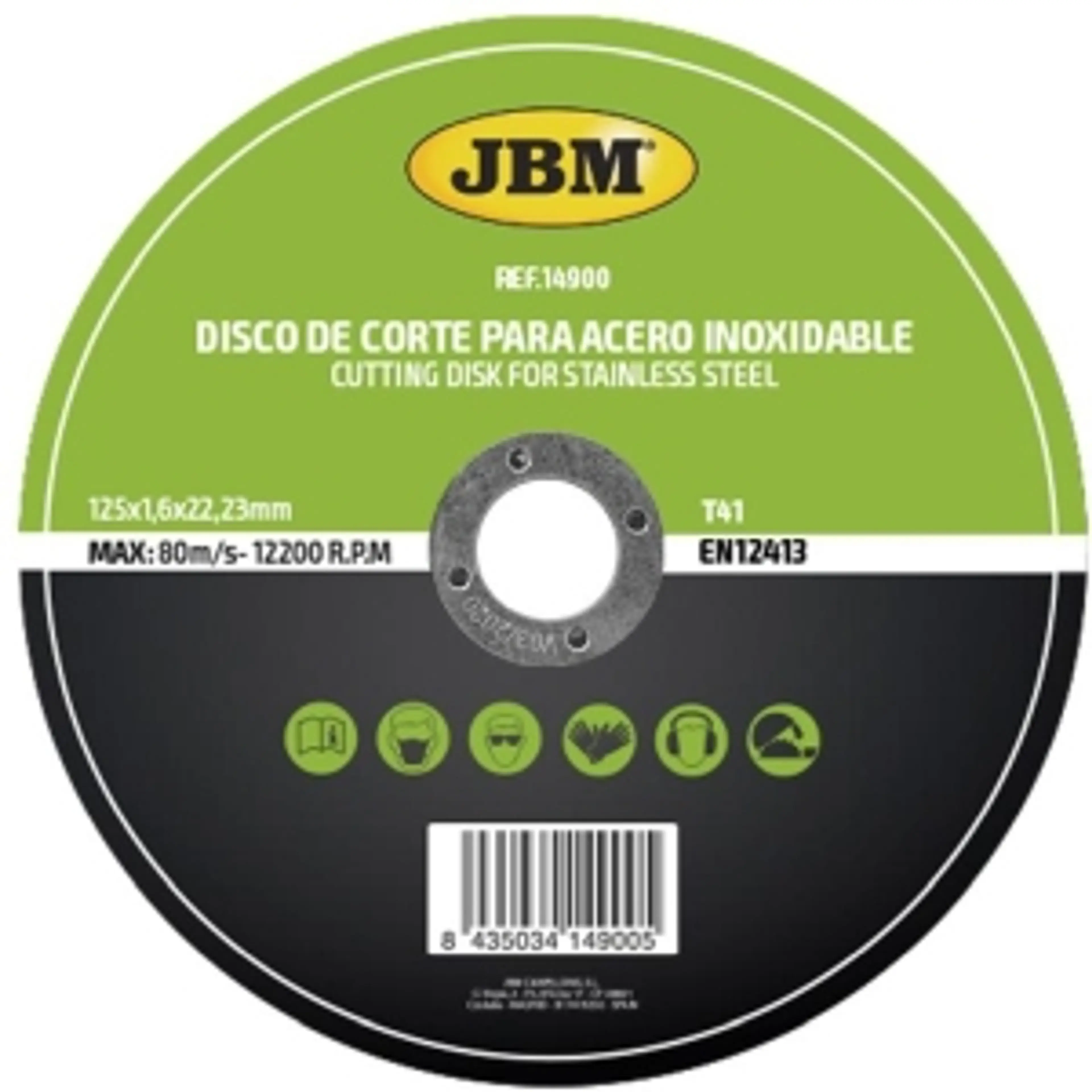 DISCO DE CORTE T41 PARA ACERO...