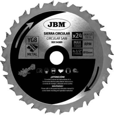 HOJA DE SIERRA CIRCULAR 24T 115MM..