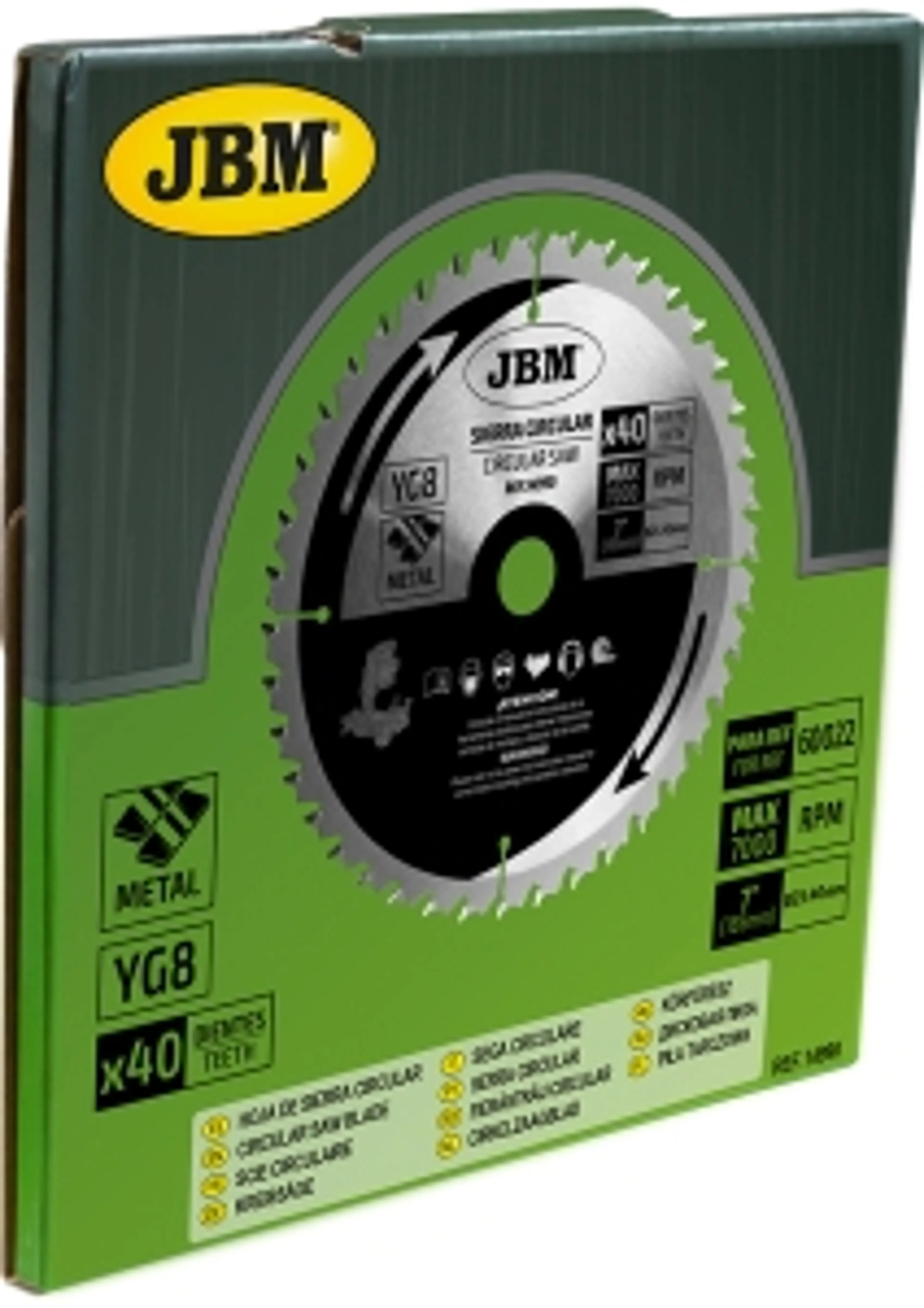 HOJA DE SIERRA CIRCULAR 40T 185MM..