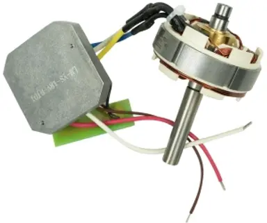 PLACA BASE + ESTATOR + INTERRUPTOR.