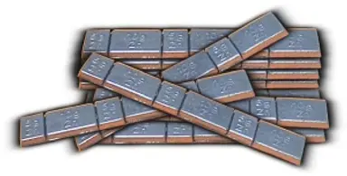 CONTRAPESAS AUTOADHESIVAS DE ZINC..