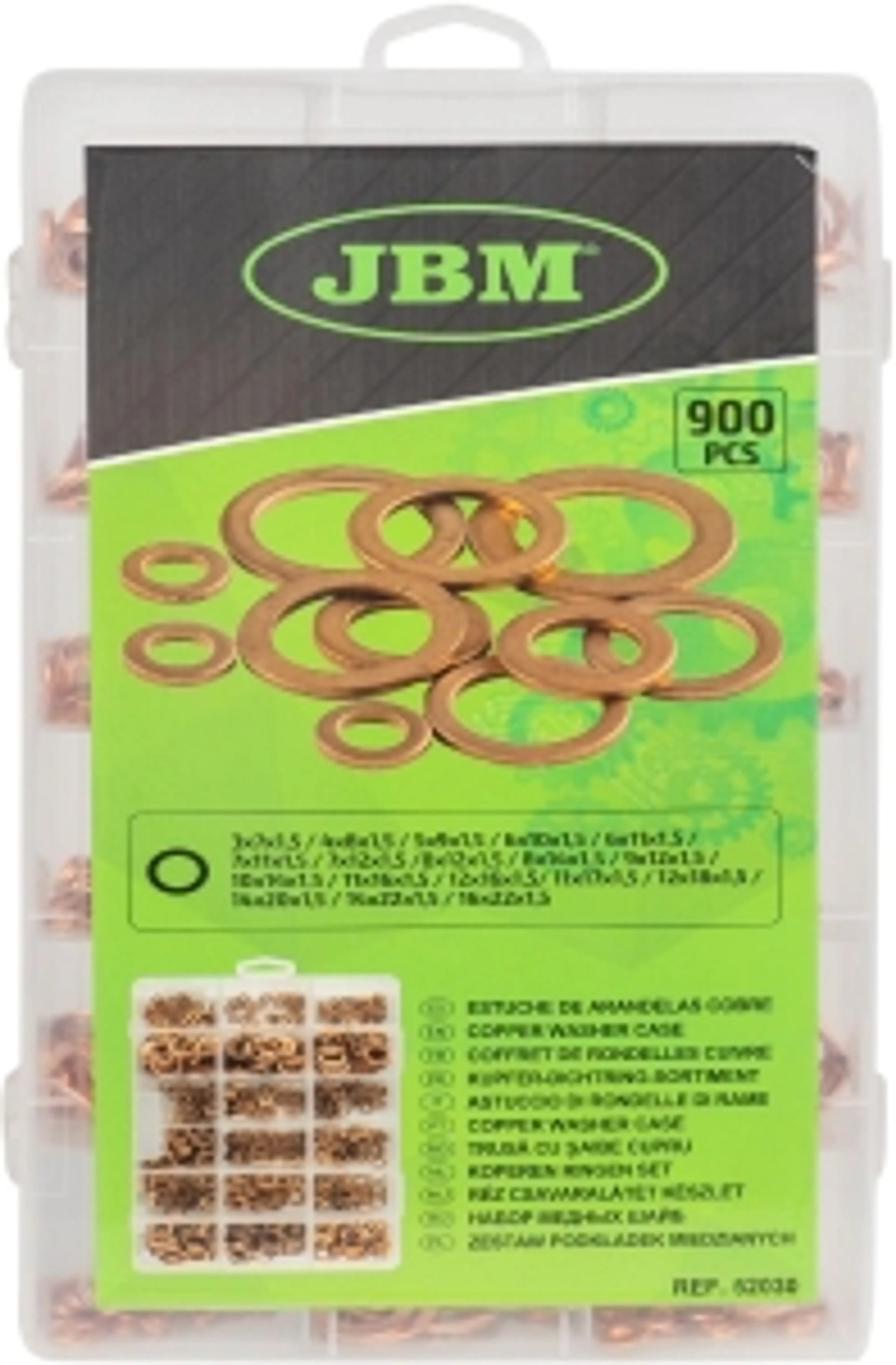 ESTUCHE DE ARANDELAS DE COBRE...